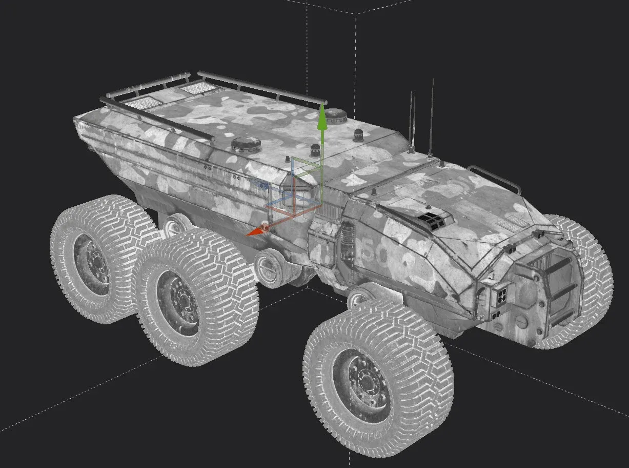 Technical Vehicle transporter Source Files Attached 8K Textures