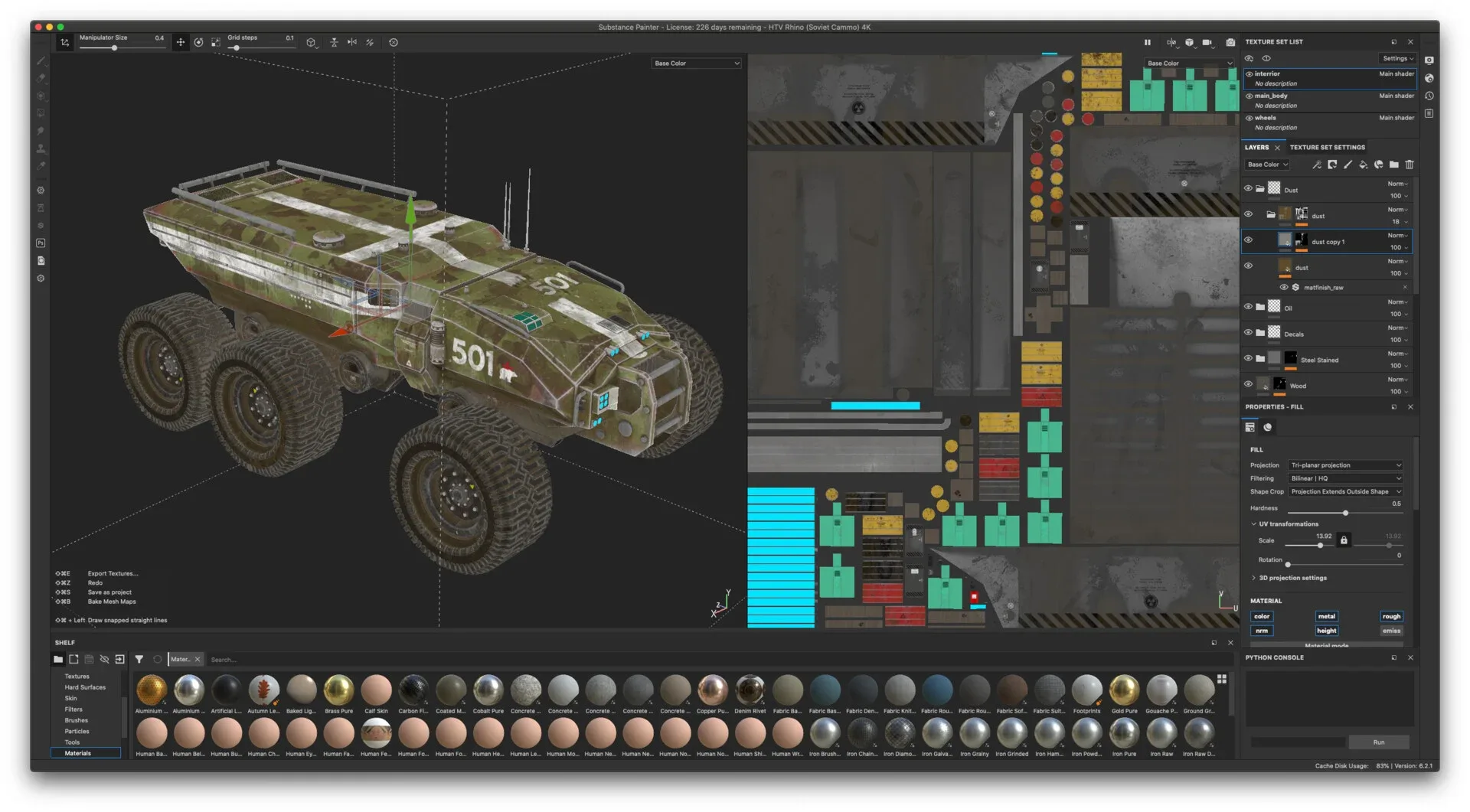 Technical Vehicle transporter Source Files Attached 8K Textures