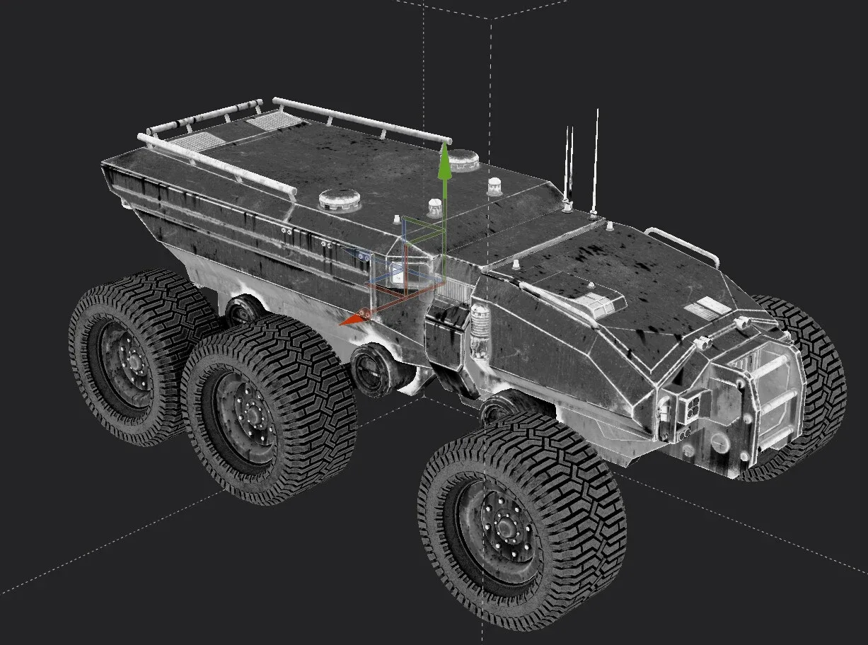 Technical Vehicle transporter Source Files Attached 8K Textures