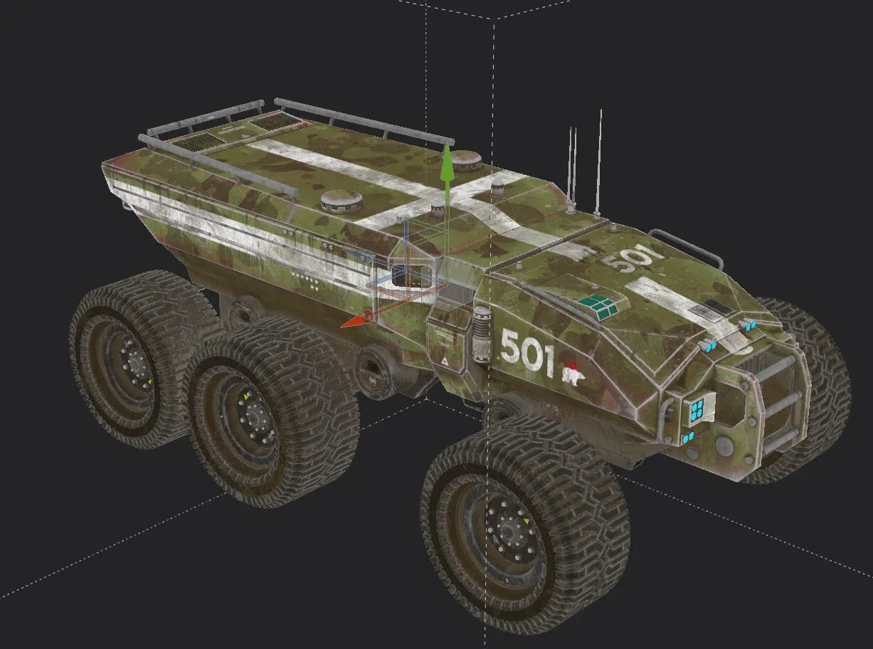 Technical Vehicle transporter Source Files Attached 8K Textures