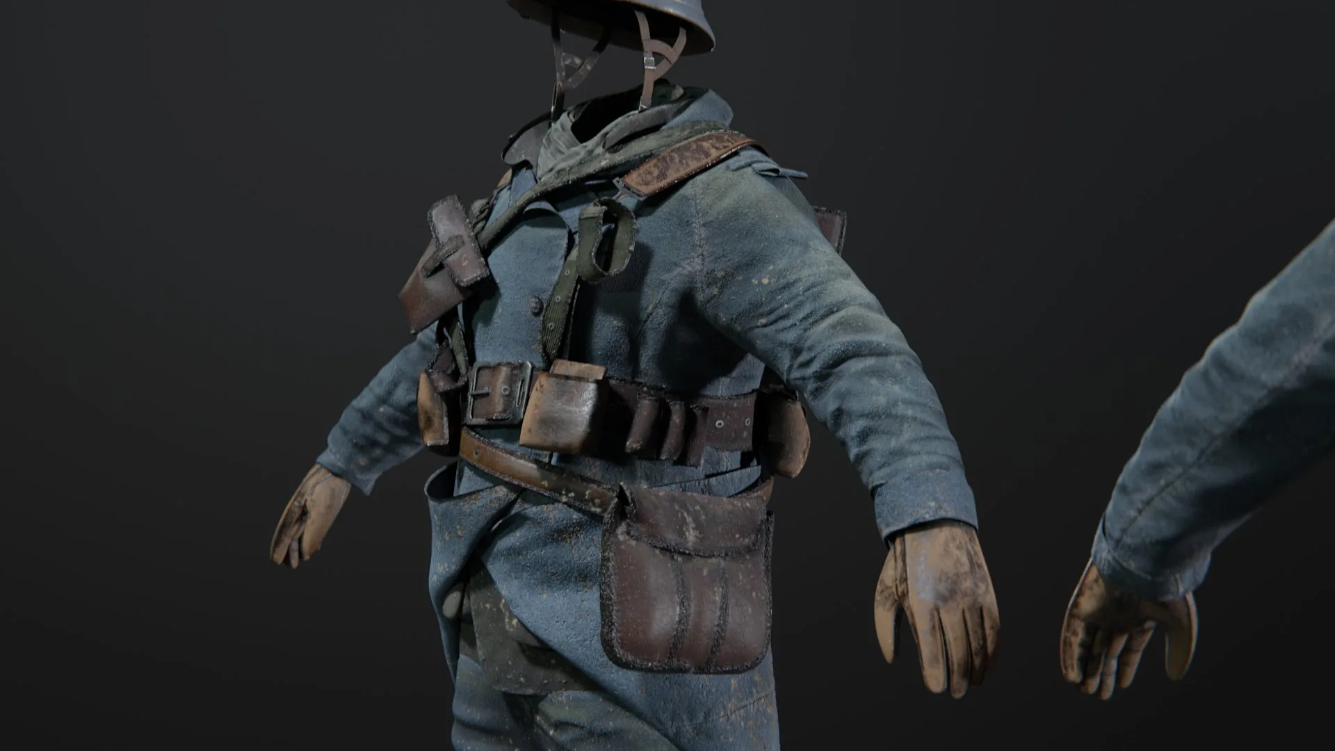 SOLDIER WWI French Rigged