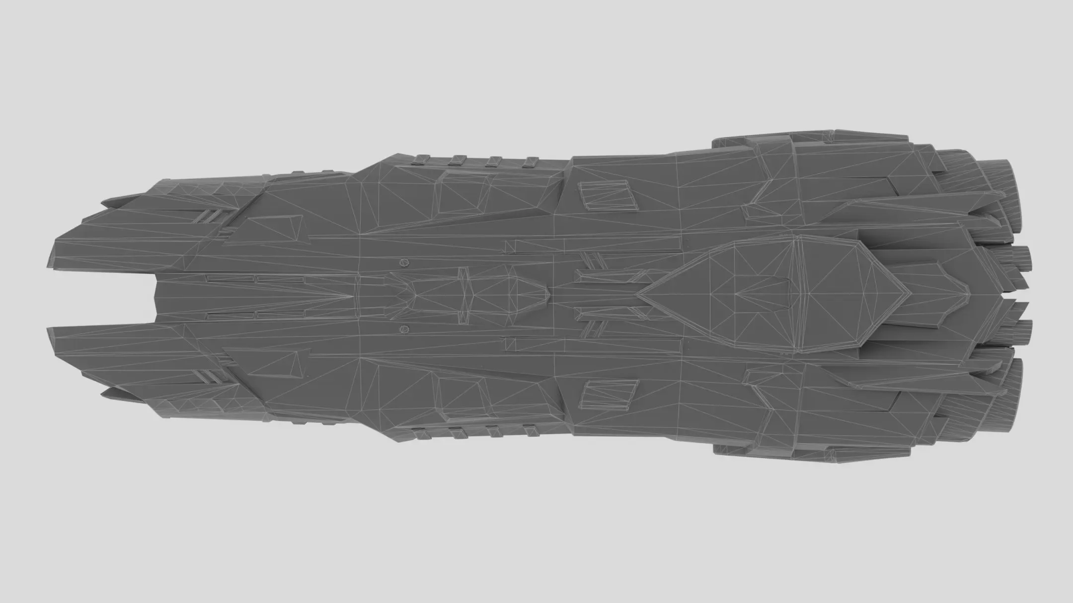 BC Barbara Spaceship Low-poly 3D model