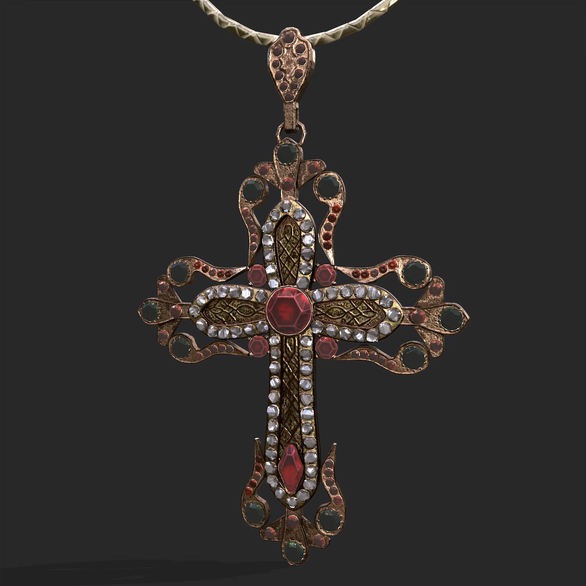 Medieval Cross Pendant