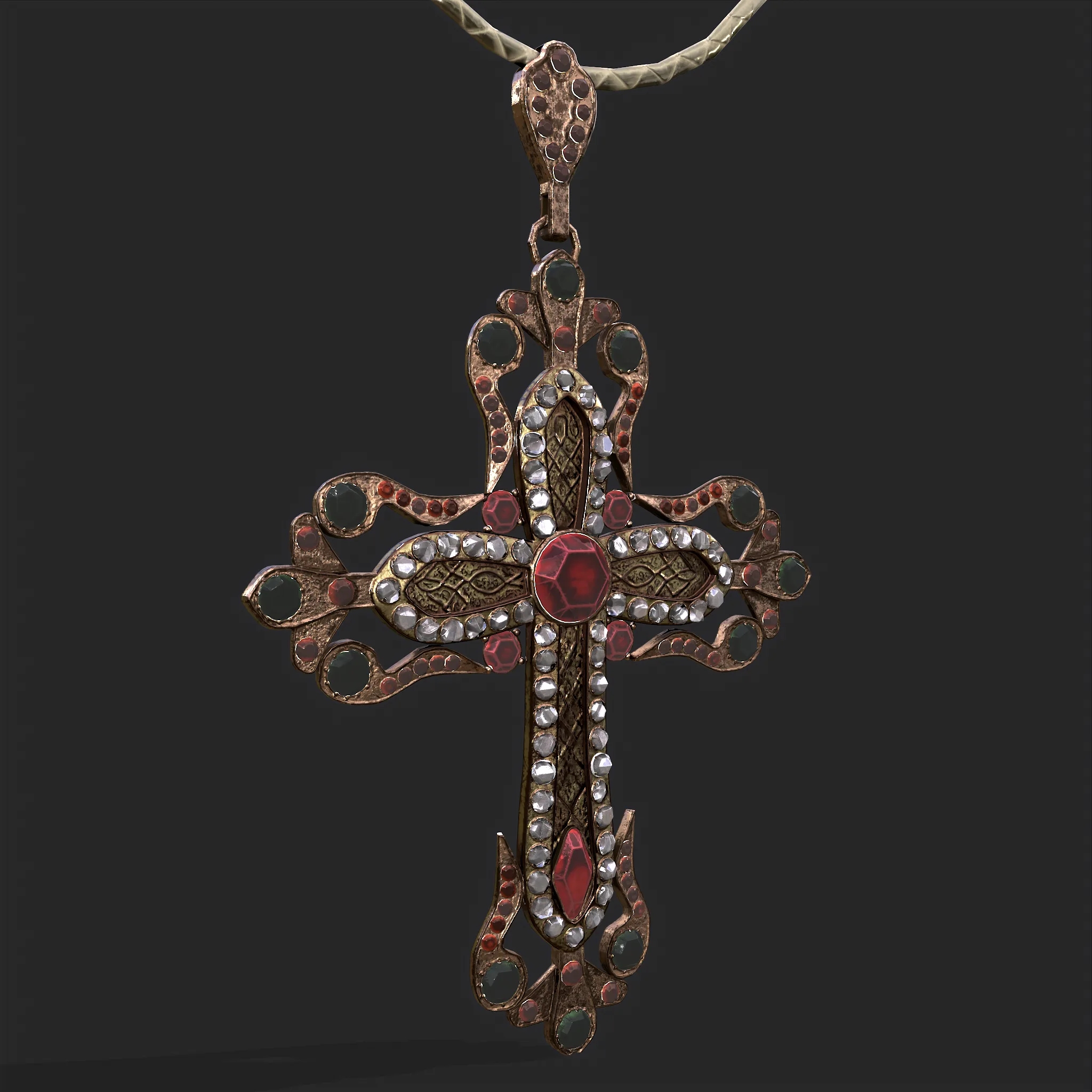 Medieval Cross Pendant