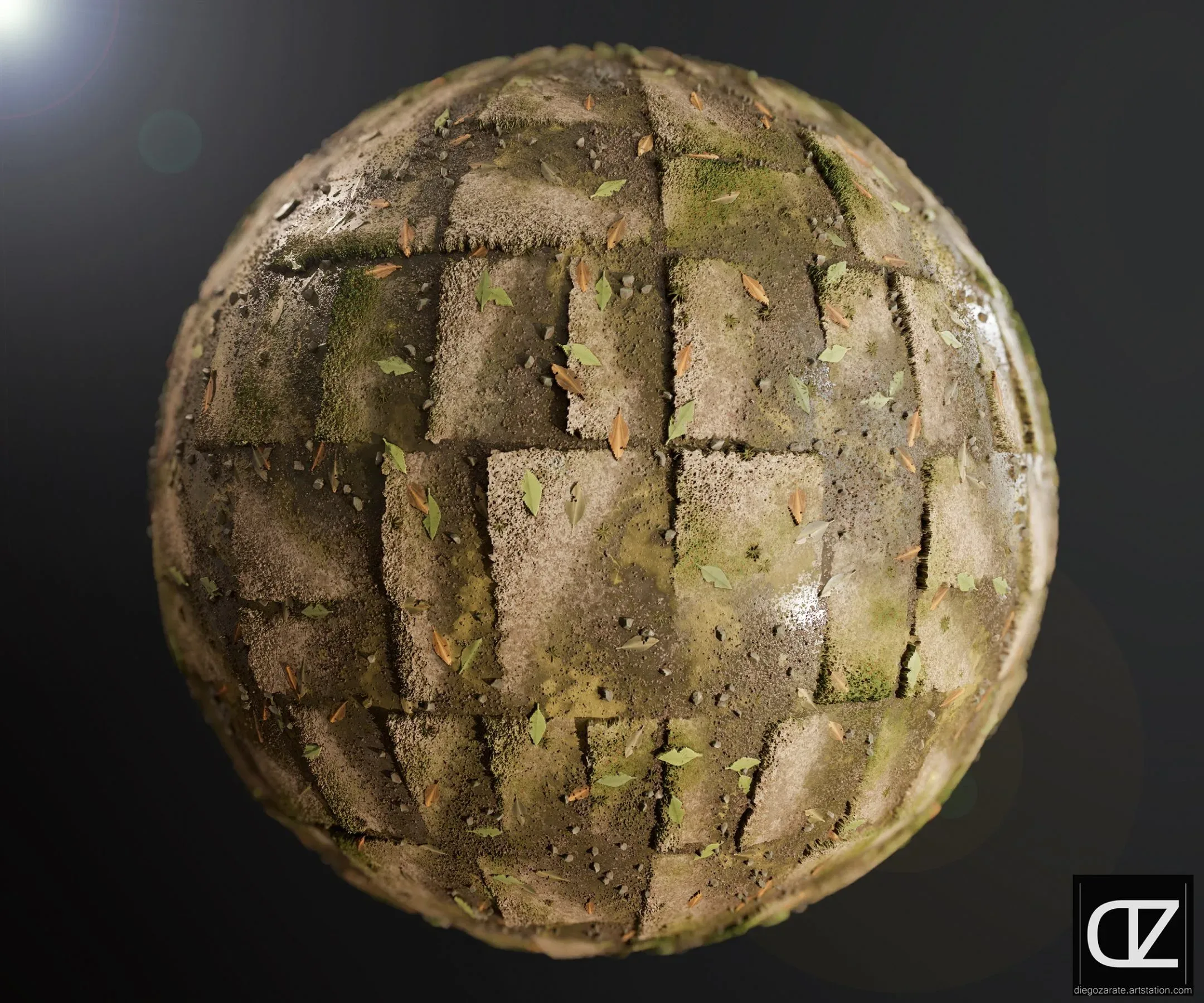 PBR - OLD DRY GRASS BLOCKS - 4K MATERIAL