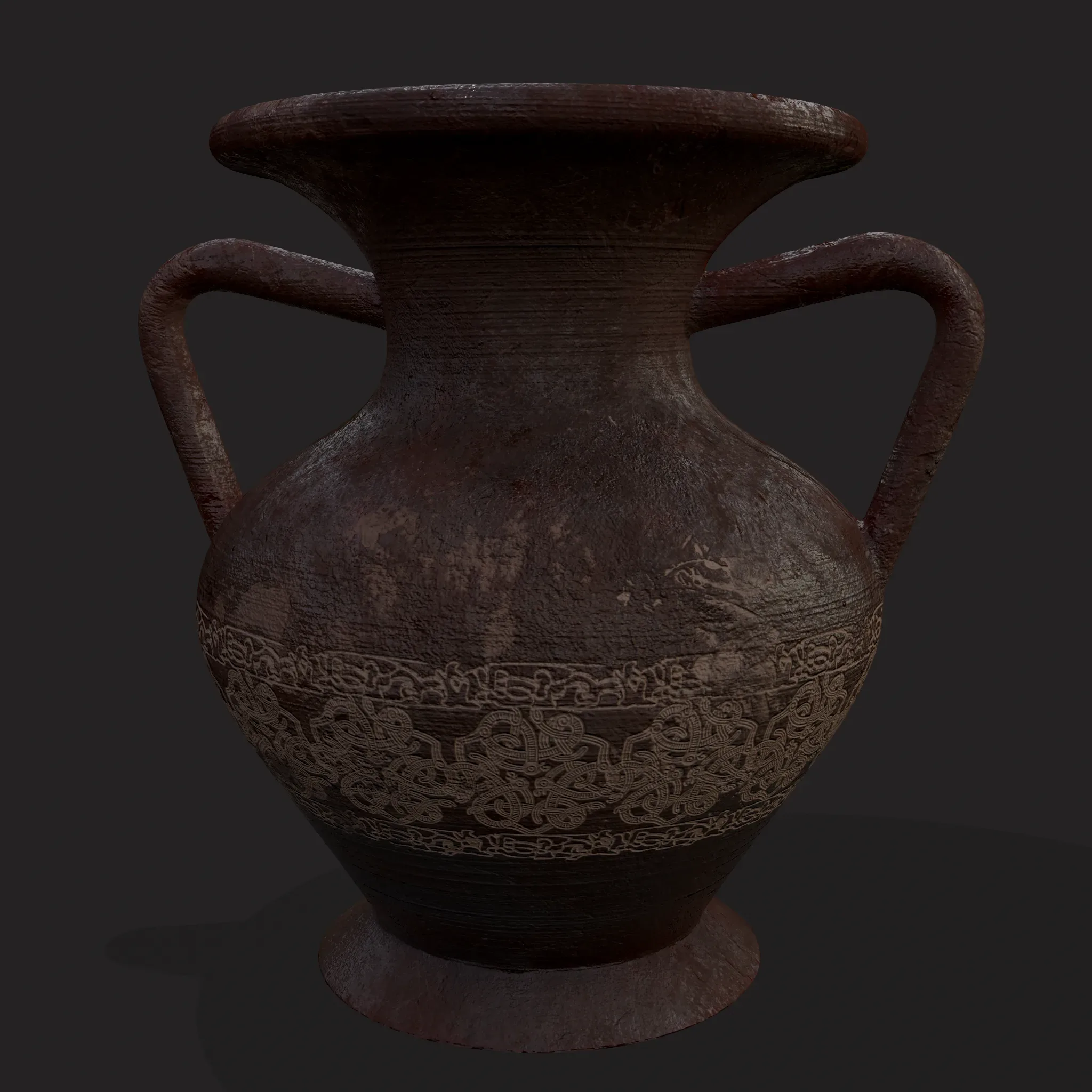 Old Clay Hydria Amphora