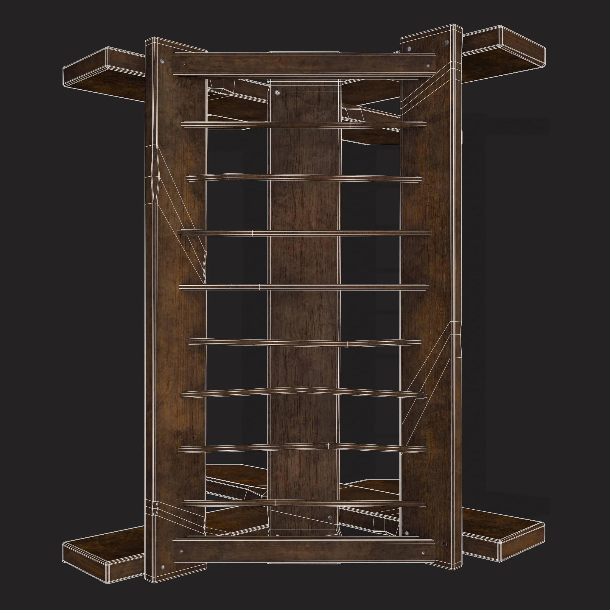 Rustic Medieval Dishes Rack