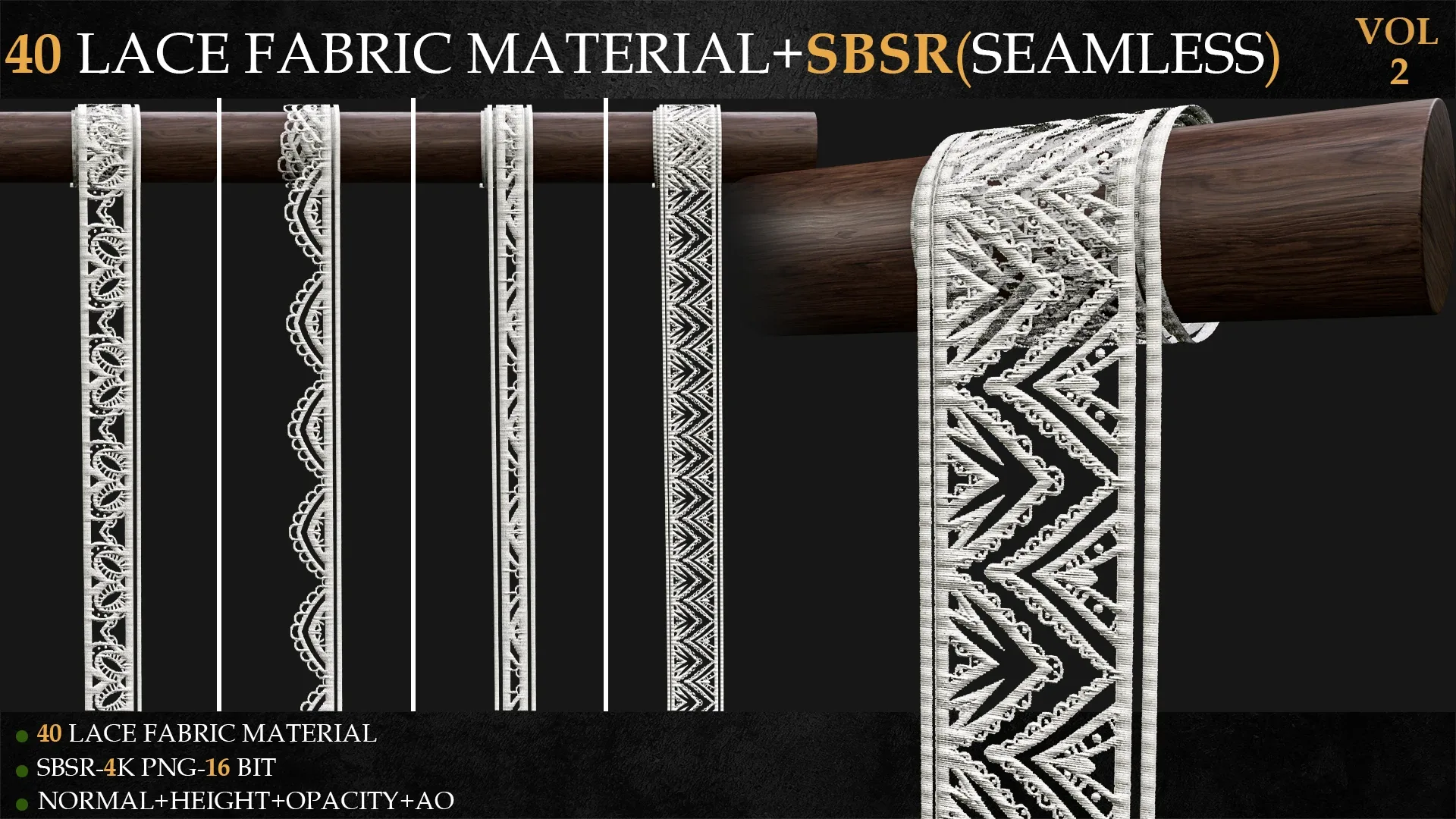 40 LACE FABRIC MATERIAL+SBSR(SEAMLESS)-VOL 2