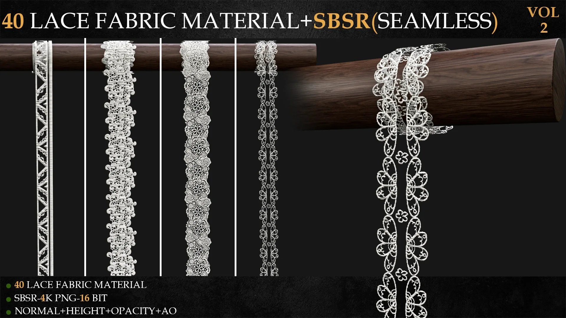 40 LACE FABRIC MATERIAL+SBSR(SEAMLESS)-VOL 2