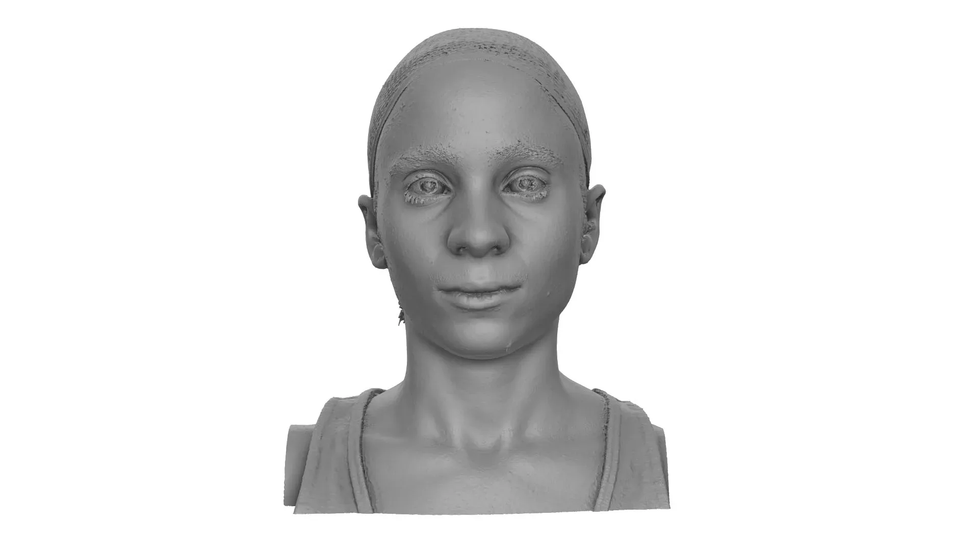 Raw Head Scan | 3D Model Aisha Bonobo