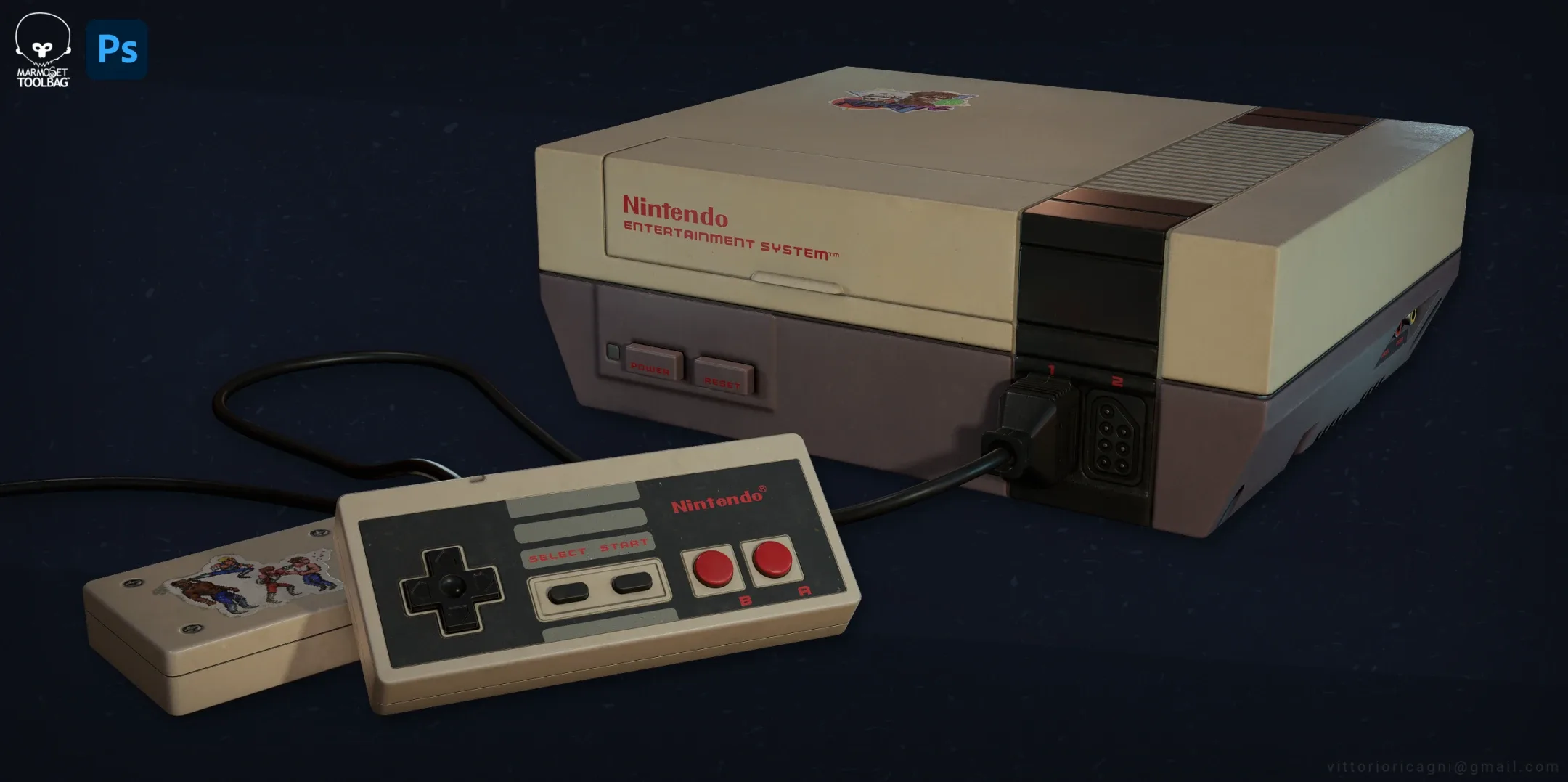 Nintendo Low Poly 3D model