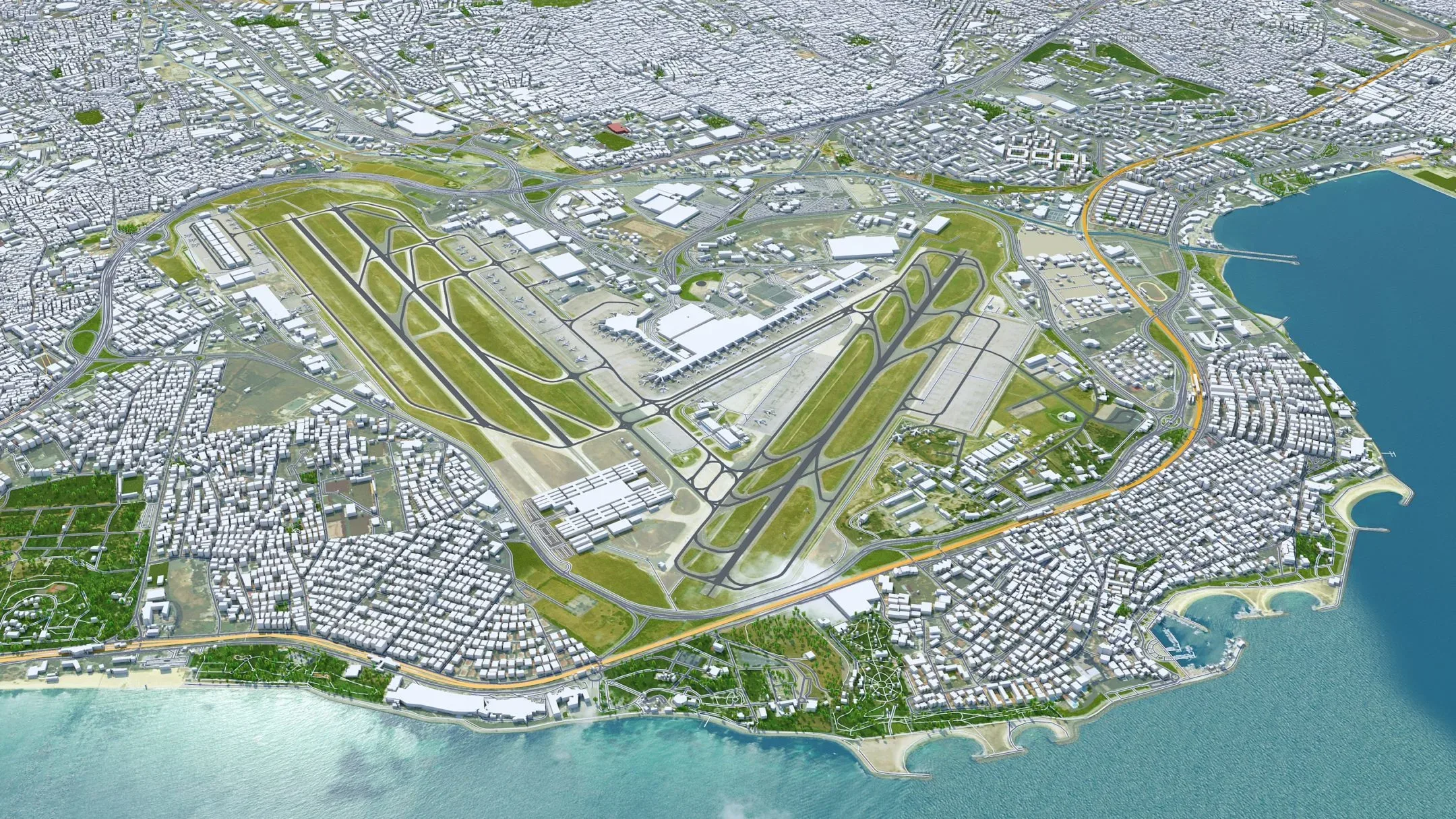 Istanbul city Turkey 3d model