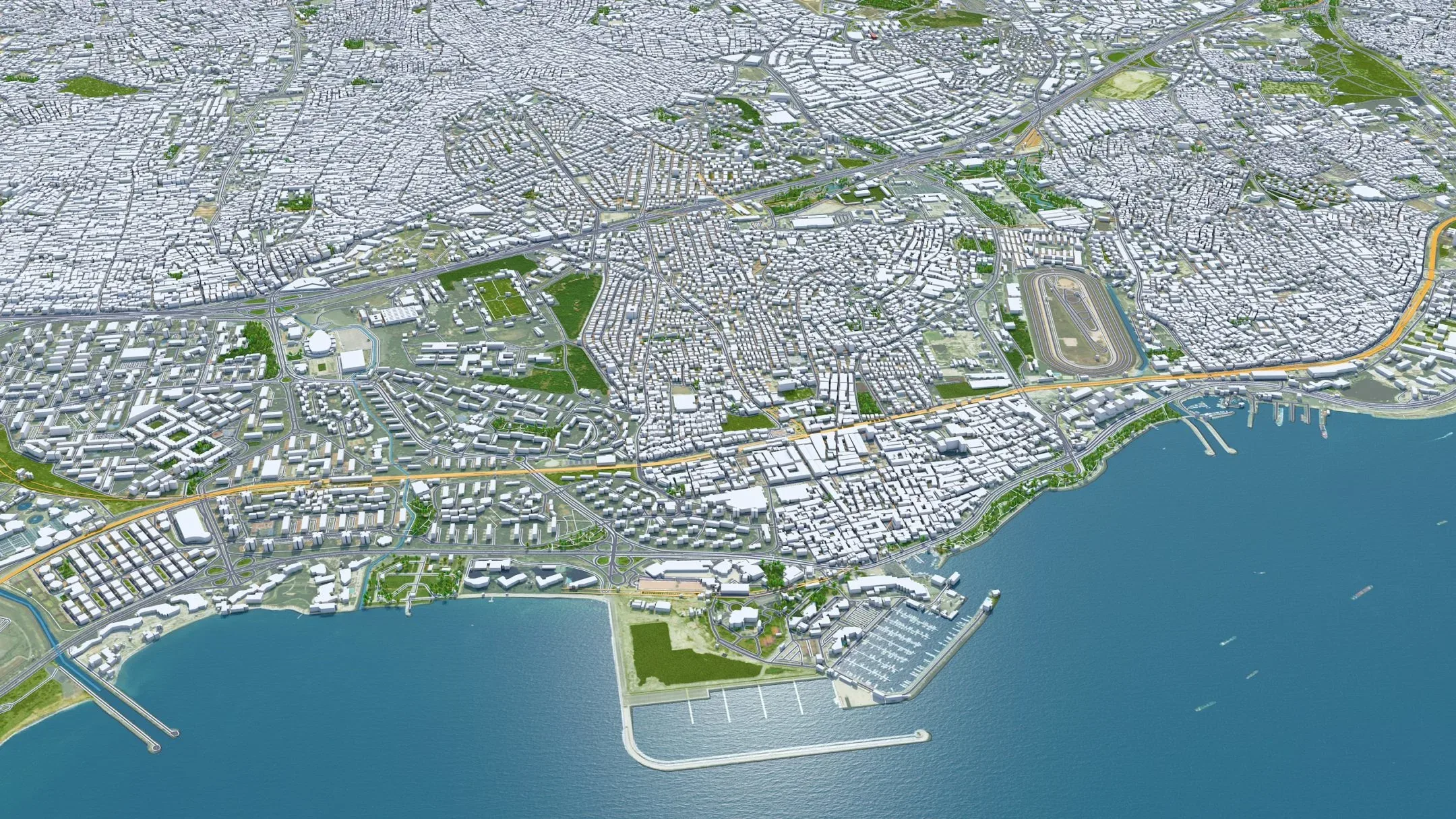 Istanbul city Turkey 3d model