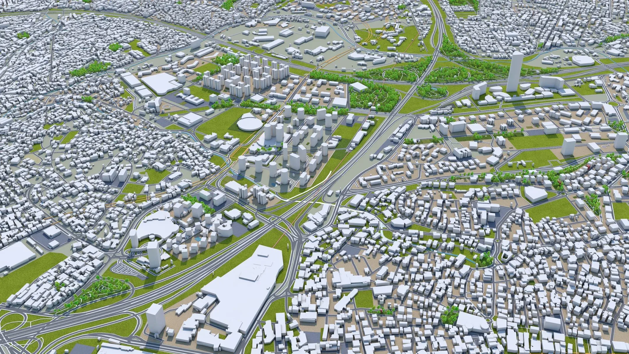 Istanbul city Turkey 3d model