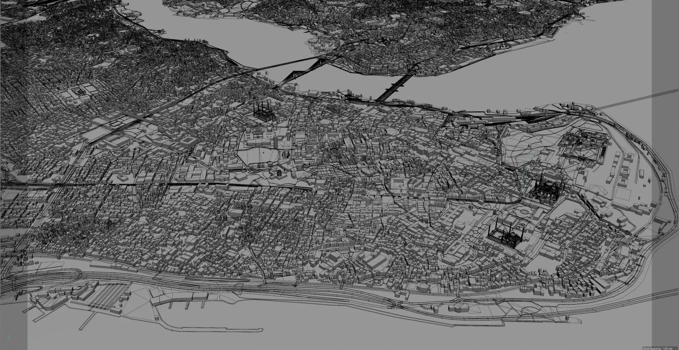 Istanbul city Turkey 3d model