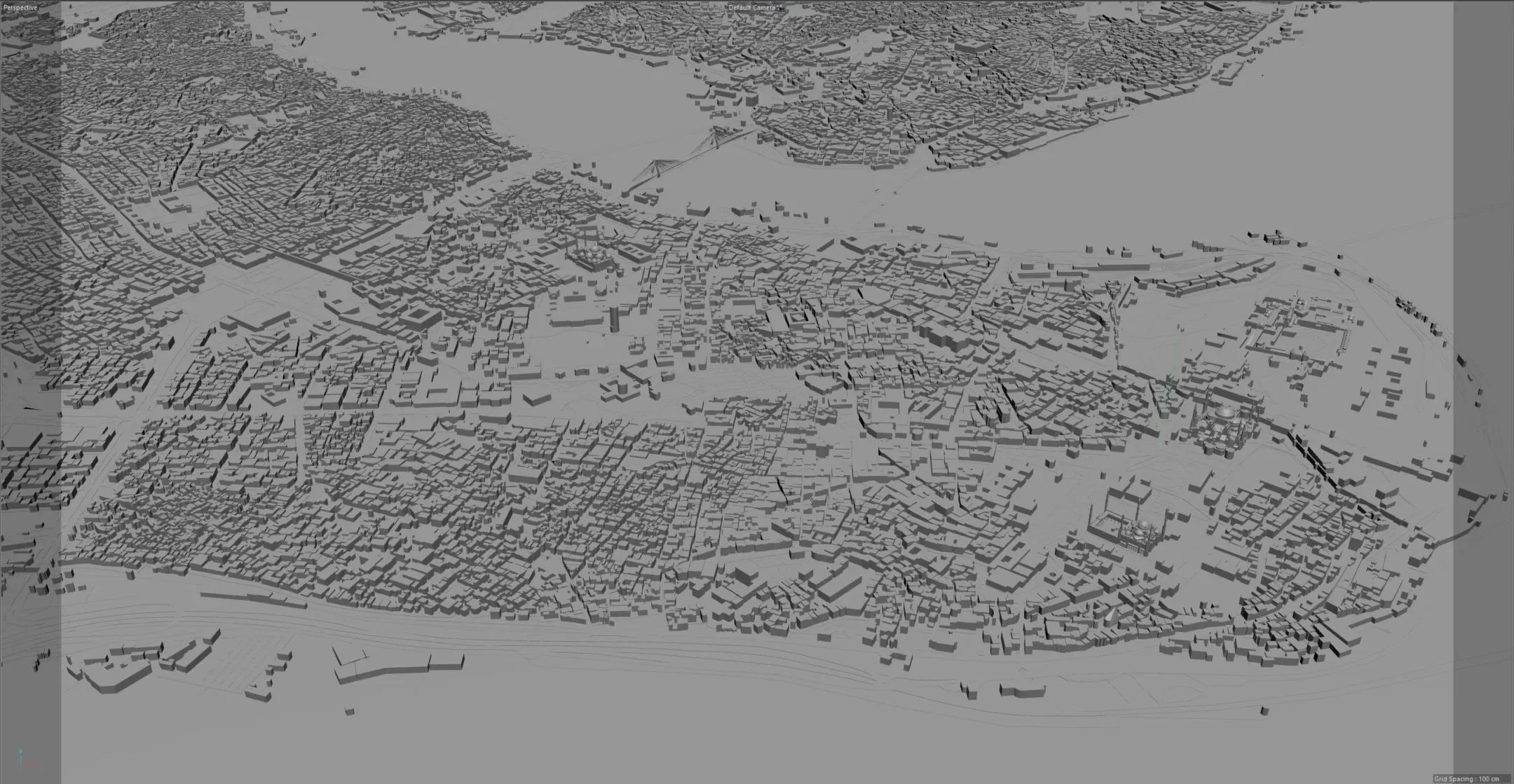 Istanbul city Turkey 3d model