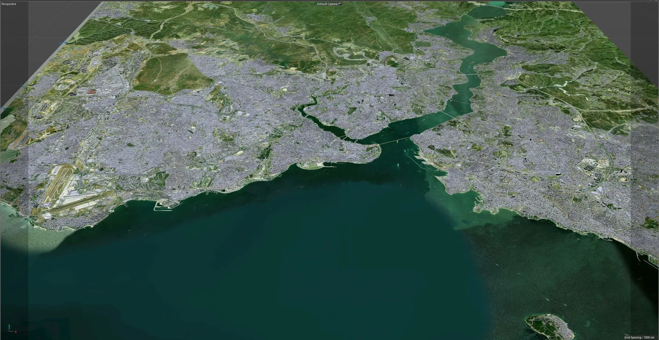 Istanbul city Turkey 3d model