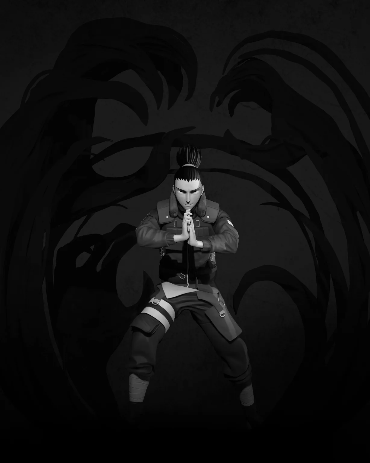 Shikamaru Nara dragon Shadow 3D printable