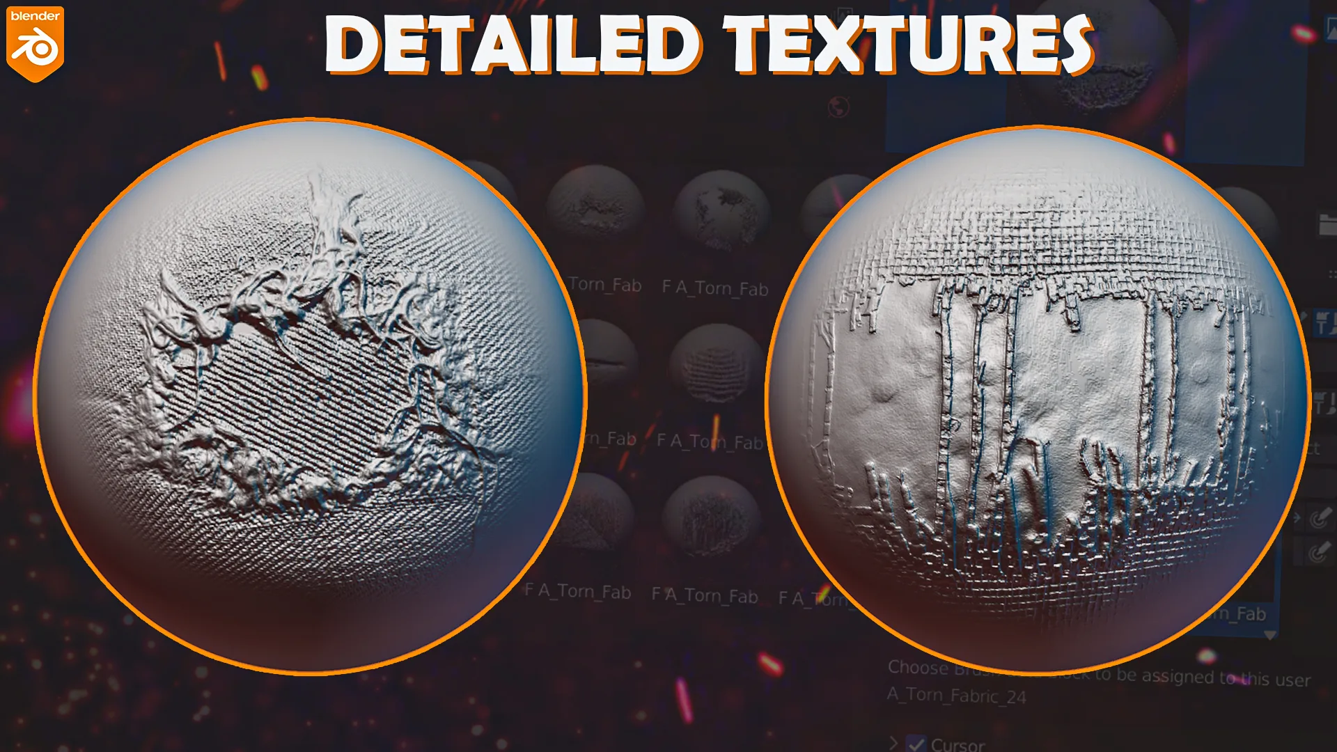 Blender Torn Fabric Brushes FlippedNormals