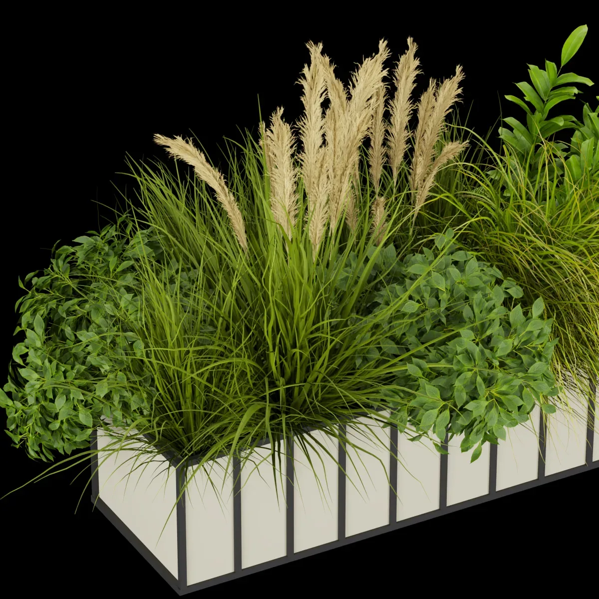 Collection plant vol 324 - indoor -leaf - grass - blender - 3dmax - cinema 4d