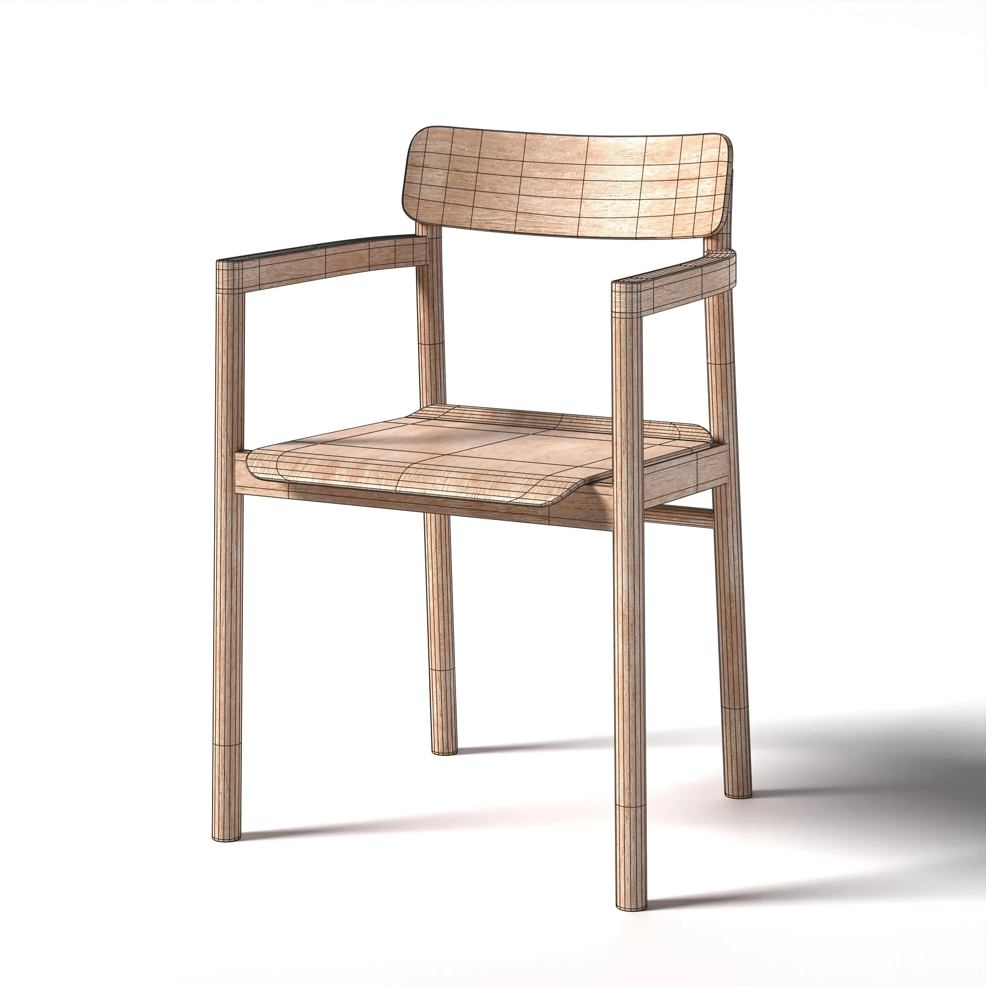 3 model of Fredericia Post Chair by PBRSH