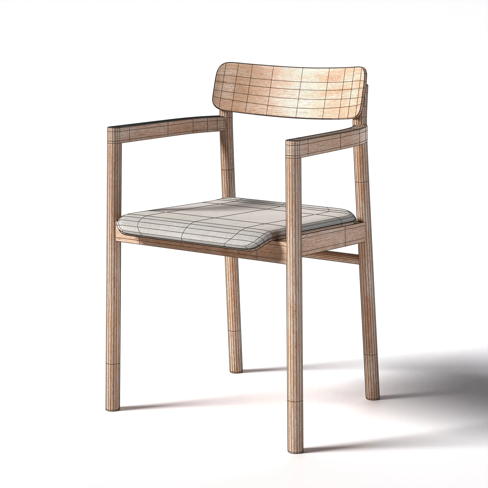 3 model of Fredericia Post Chair by PBRSH