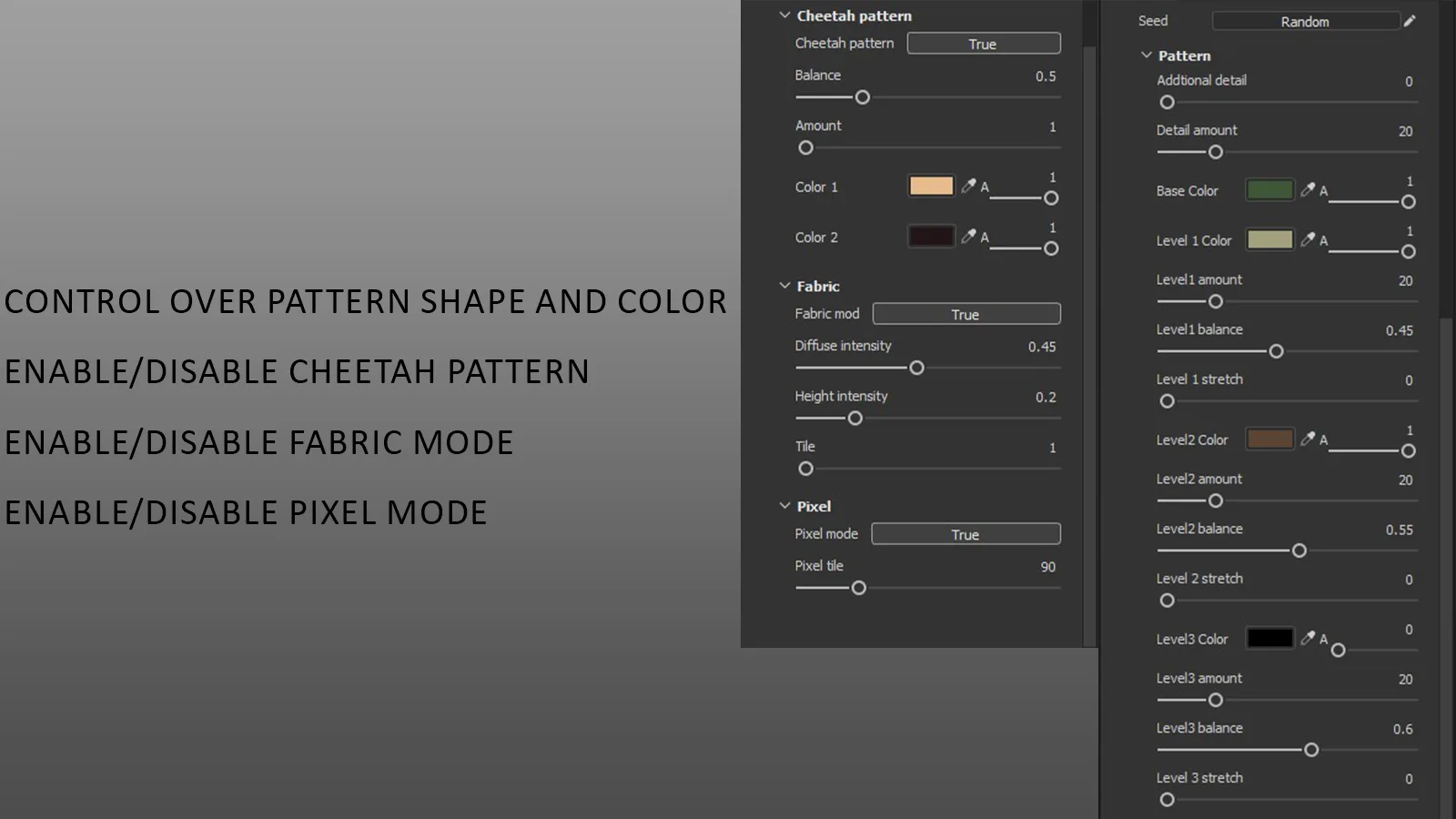 infinite military and Camouflage material generator (sbsar + 10 texturesets)