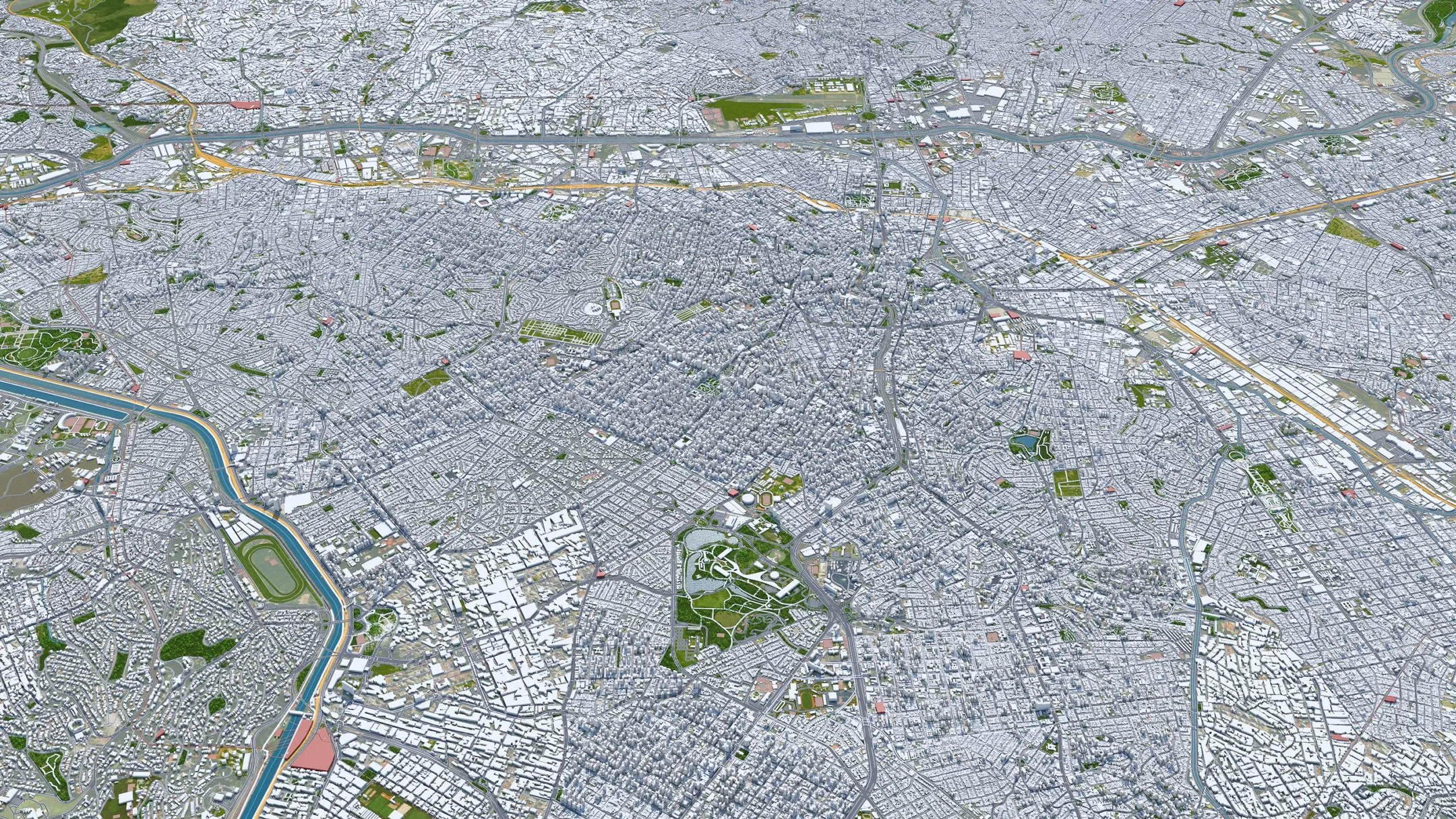 Sao paulo downtown brazil 3d model