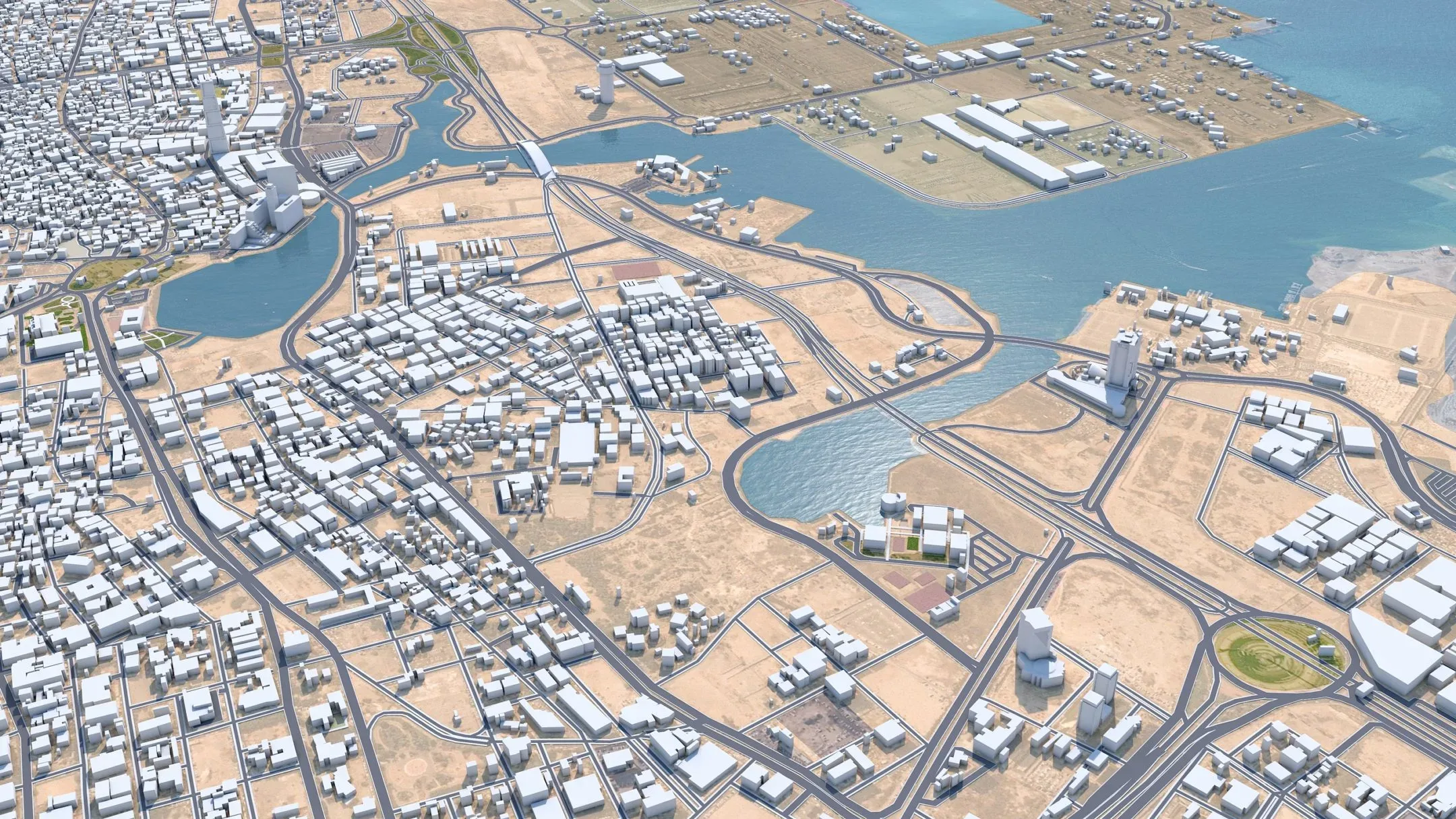 Jeddah Downtown City Saudi Arabia 3D Model