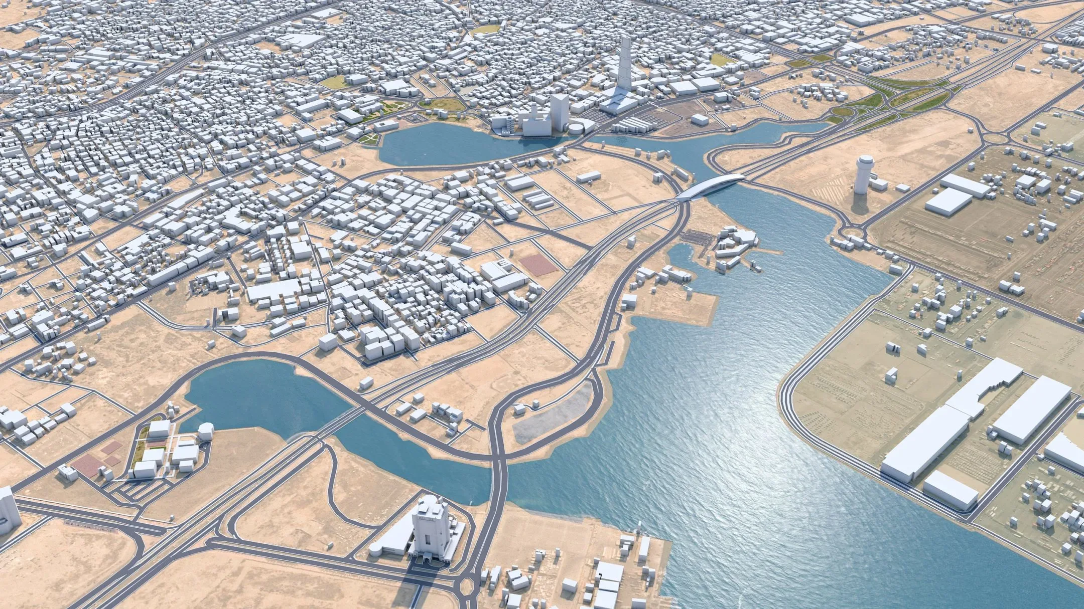 Jeddah Downtown City Saudi Arabia 3D Model