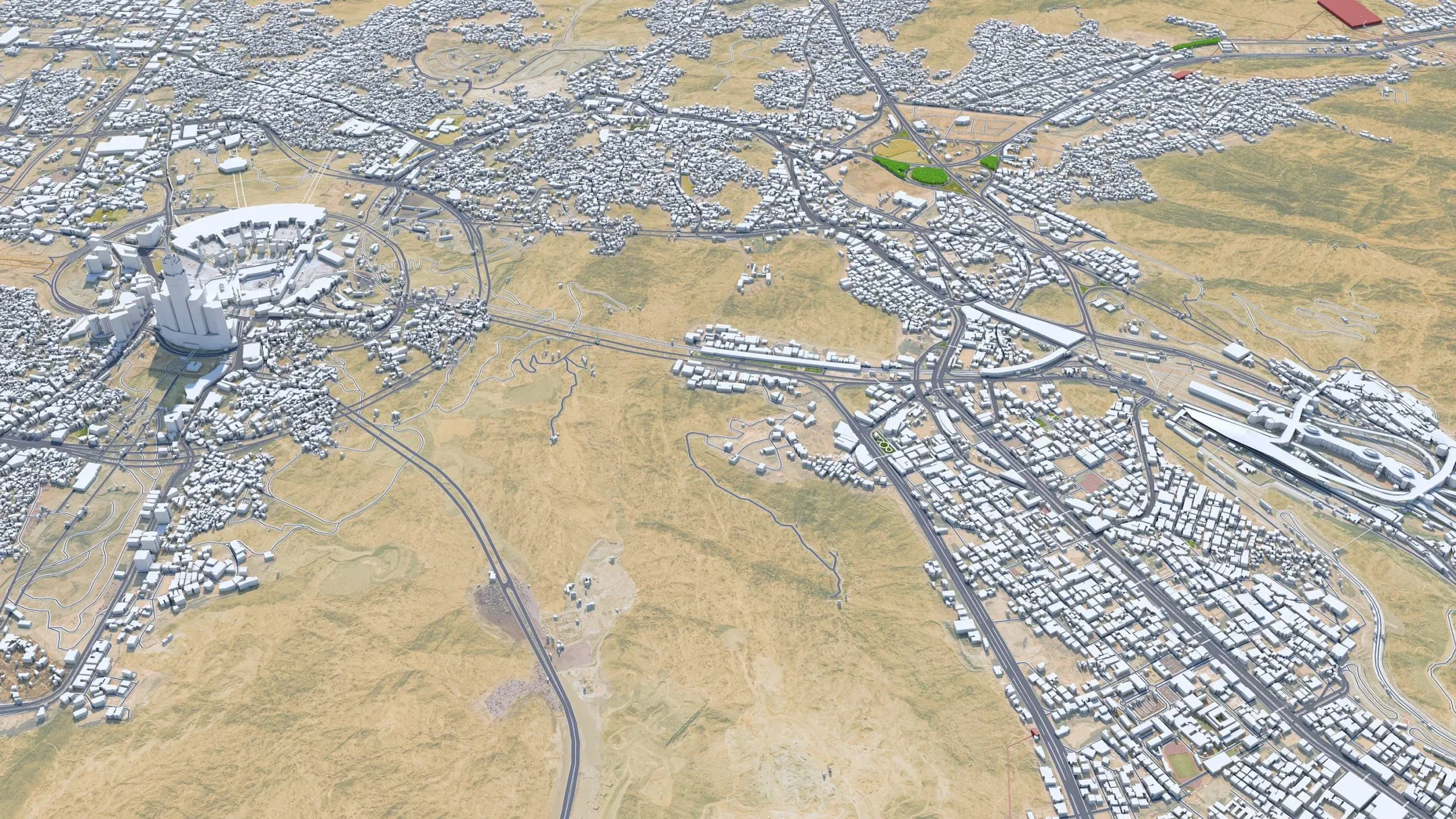 Mecca Downtown city Saudi Arabia 3d model