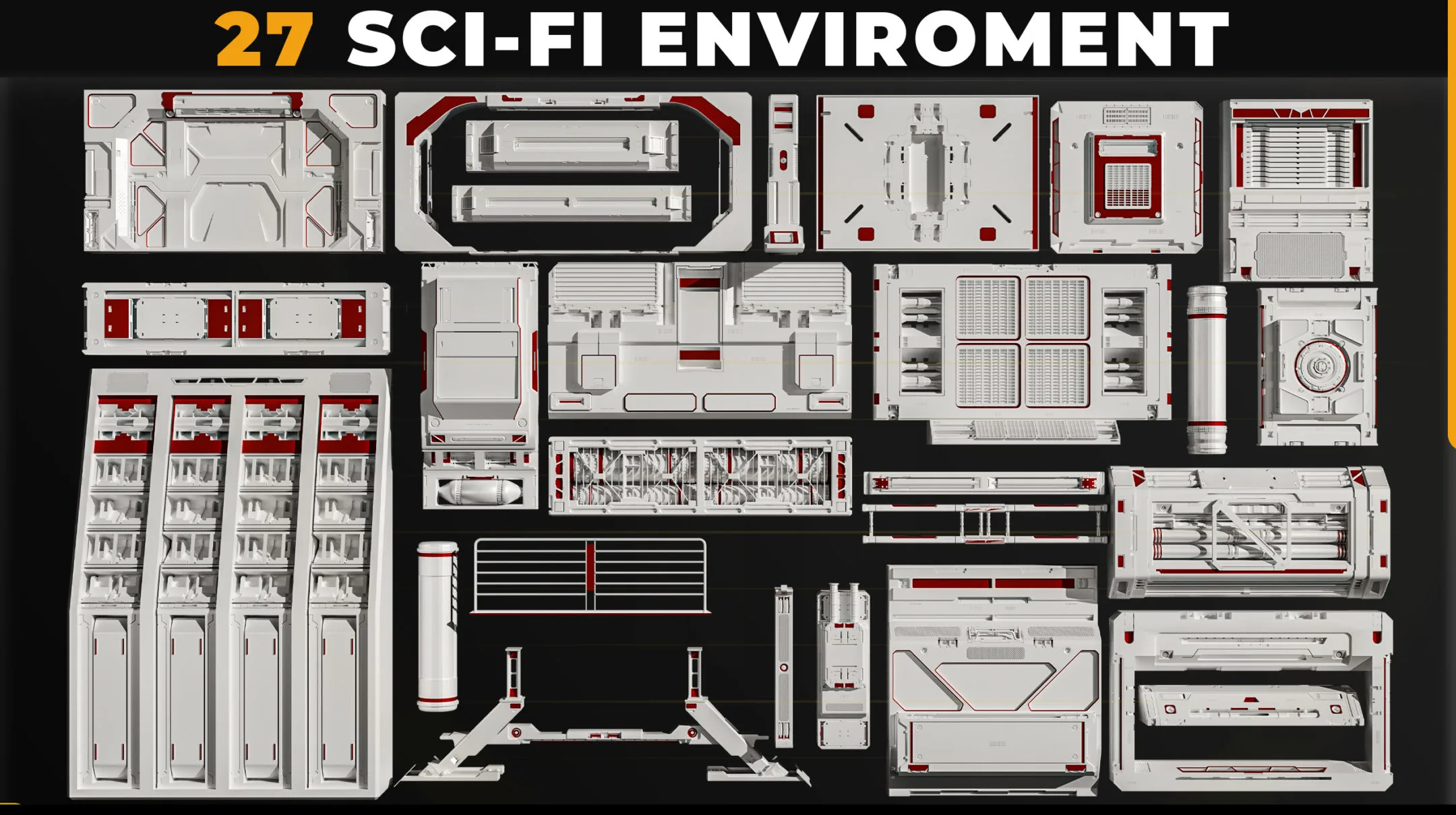 27 SCI-FI ENVIROMENT PANEL KITBASH