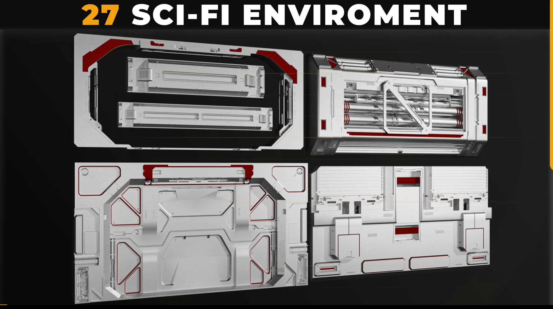 27 SCI-FI ENVIROMENT PANEL KITBASH