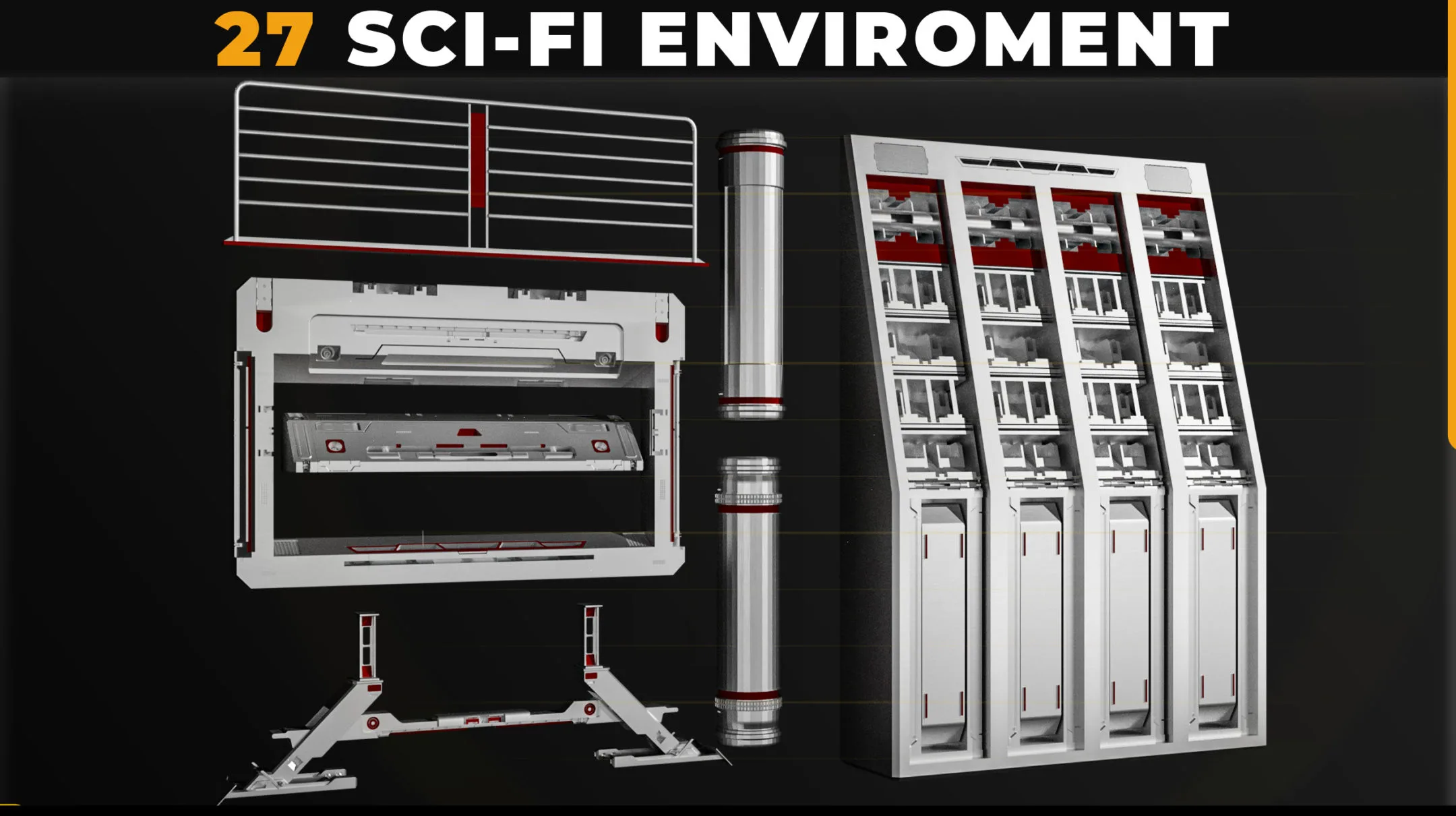 27 SCI-FI ENVIROMENT PANEL KITBASH