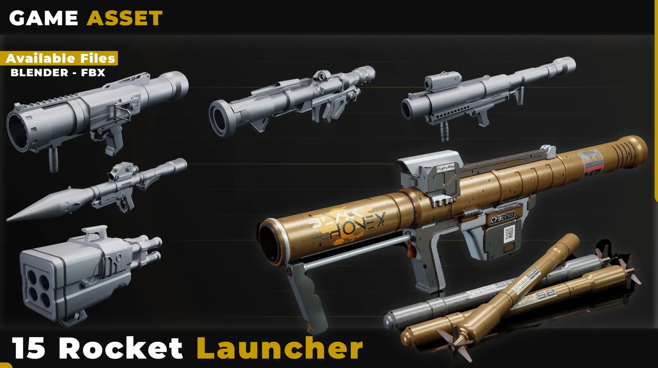 15 Rocket Launcher 3DModel