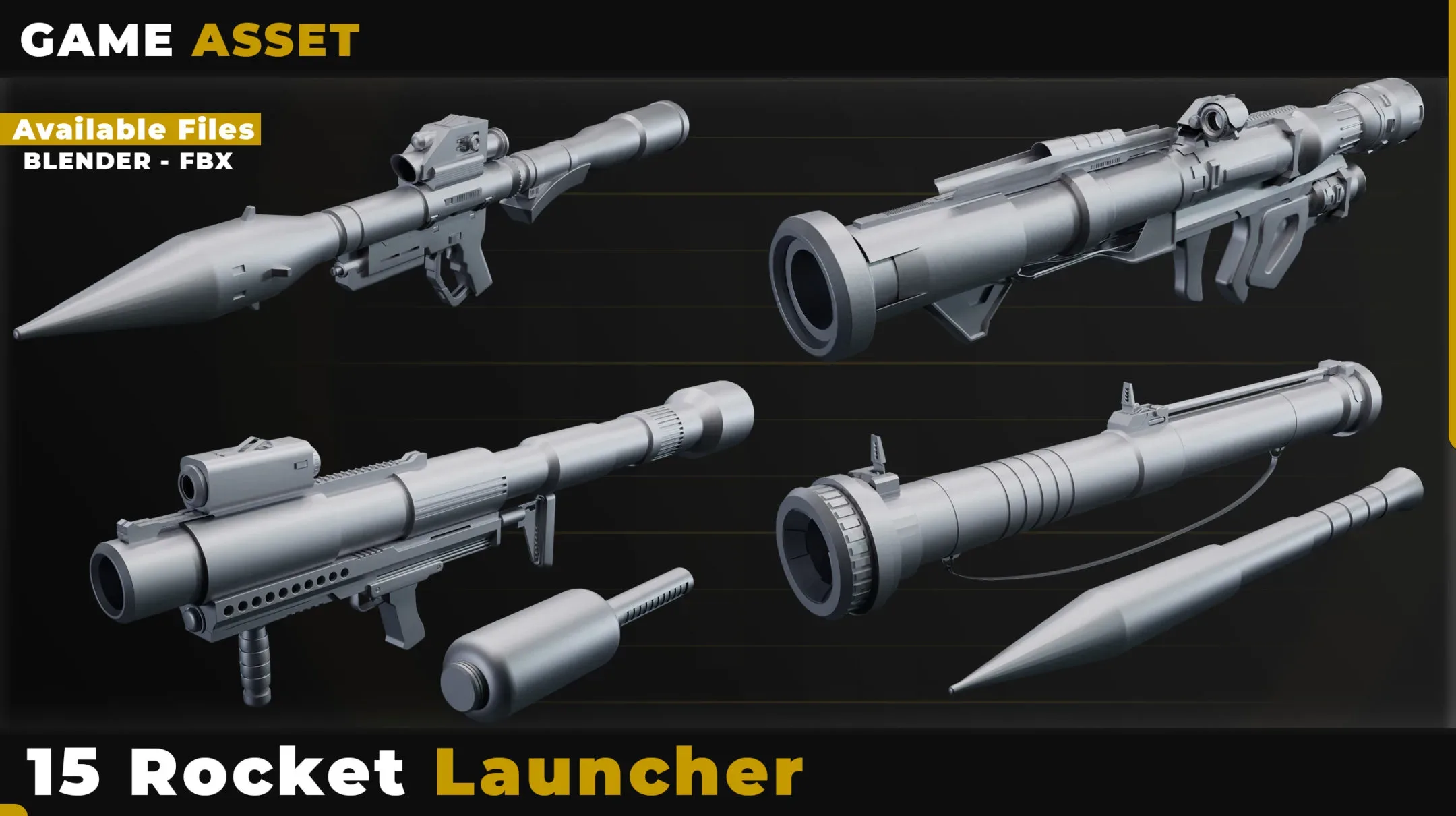 15 Rocket Launcher 3DModel