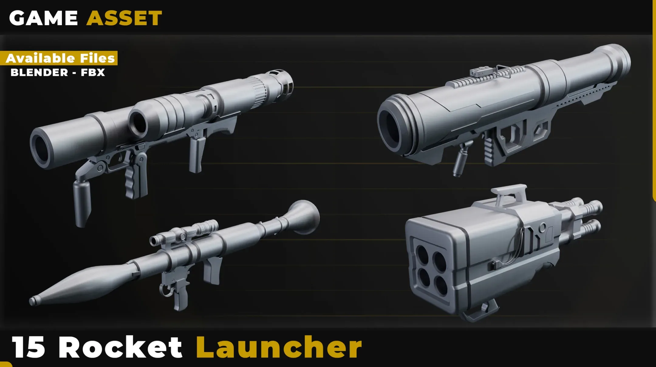 15 Rocket Launcher 3DModel