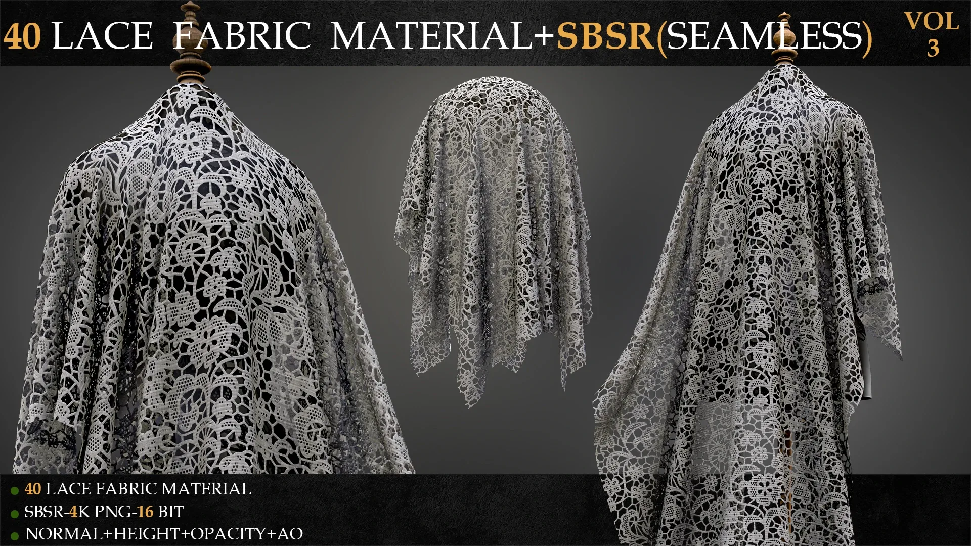 40 LACE FABRIC MATERIAL+SBSR(SEAMLESS)-VOL 3