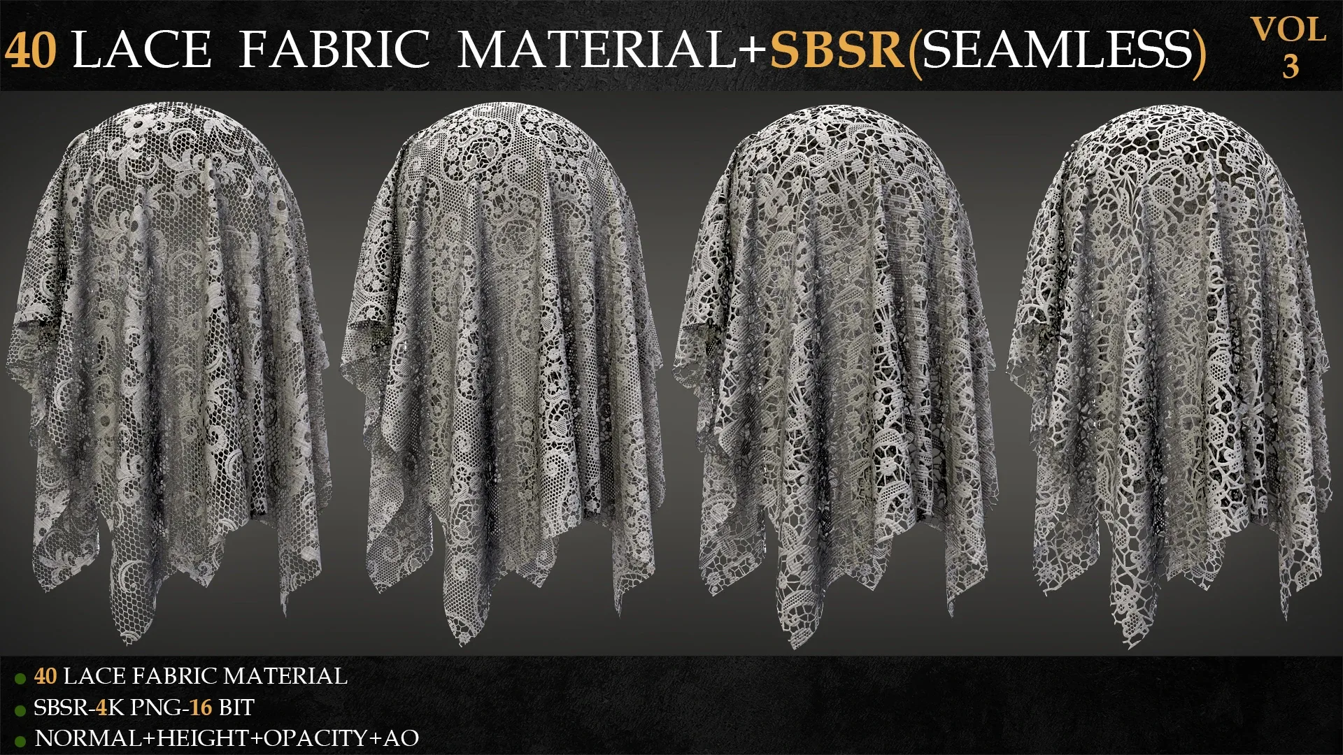 40 LACE FABRIC MATERIAL+SBSR(SEAMLESS)-VOL 3