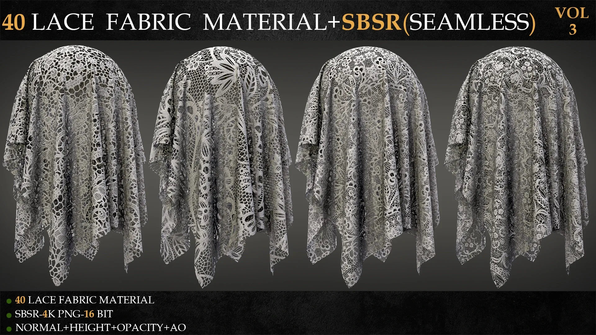 40 LACE FABRIC MATERIAL+SBSR(SEAMLESS)-VOL 3