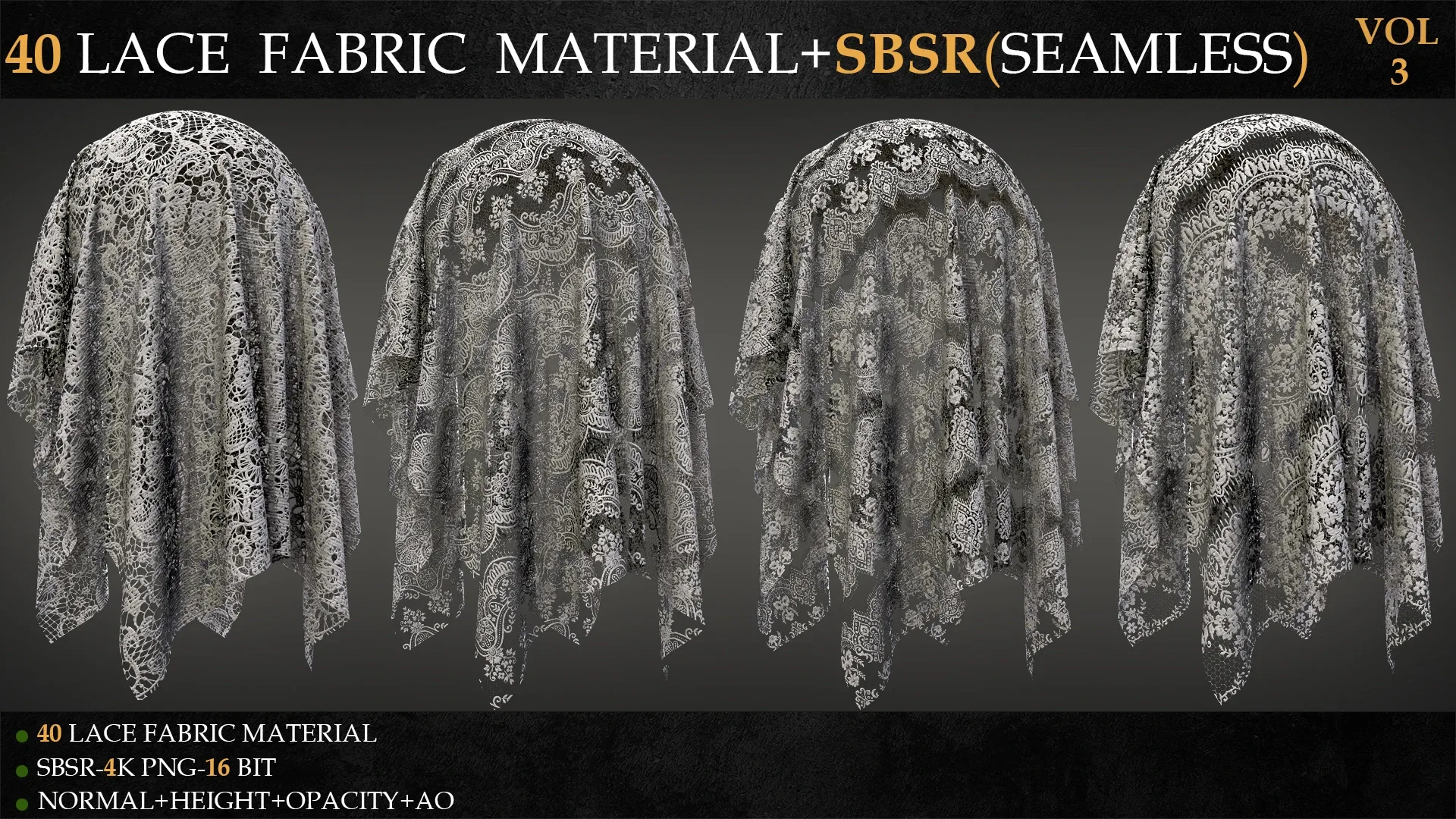 40 LACE FABRIC MATERIAL+SBSR(SEAMLESS)-VOL 3