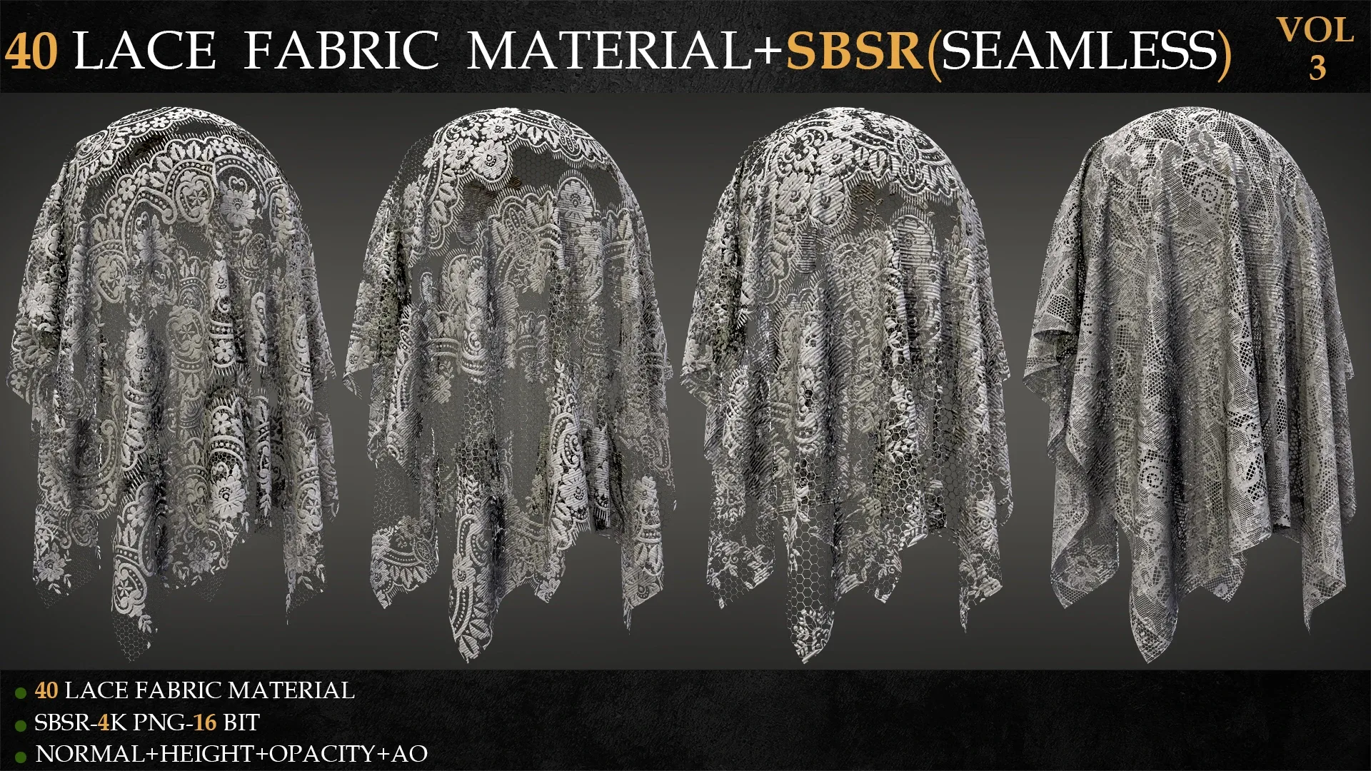 40 LACE FABRIC MATERIAL+SBSR(SEAMLESS)-VOL 3