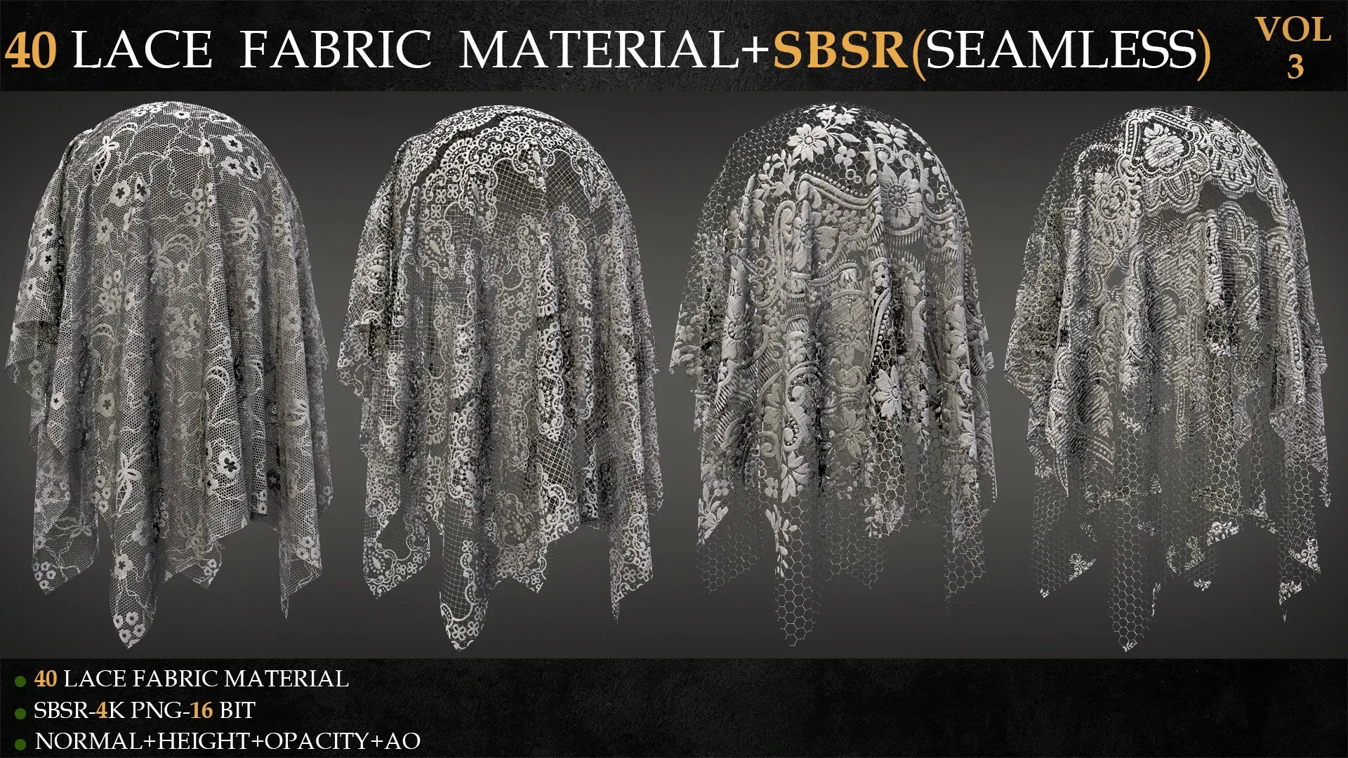 40 LACE FABRIC MATERIAL+SBSR(SEAMLESS)-VOL 3