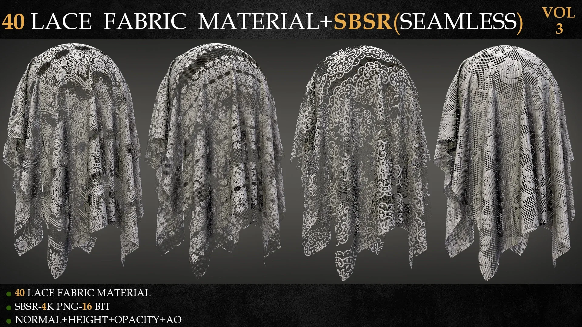 40 LACE FABRIC MATERIAL+SBSR(SEAMLESS)-VOL 3