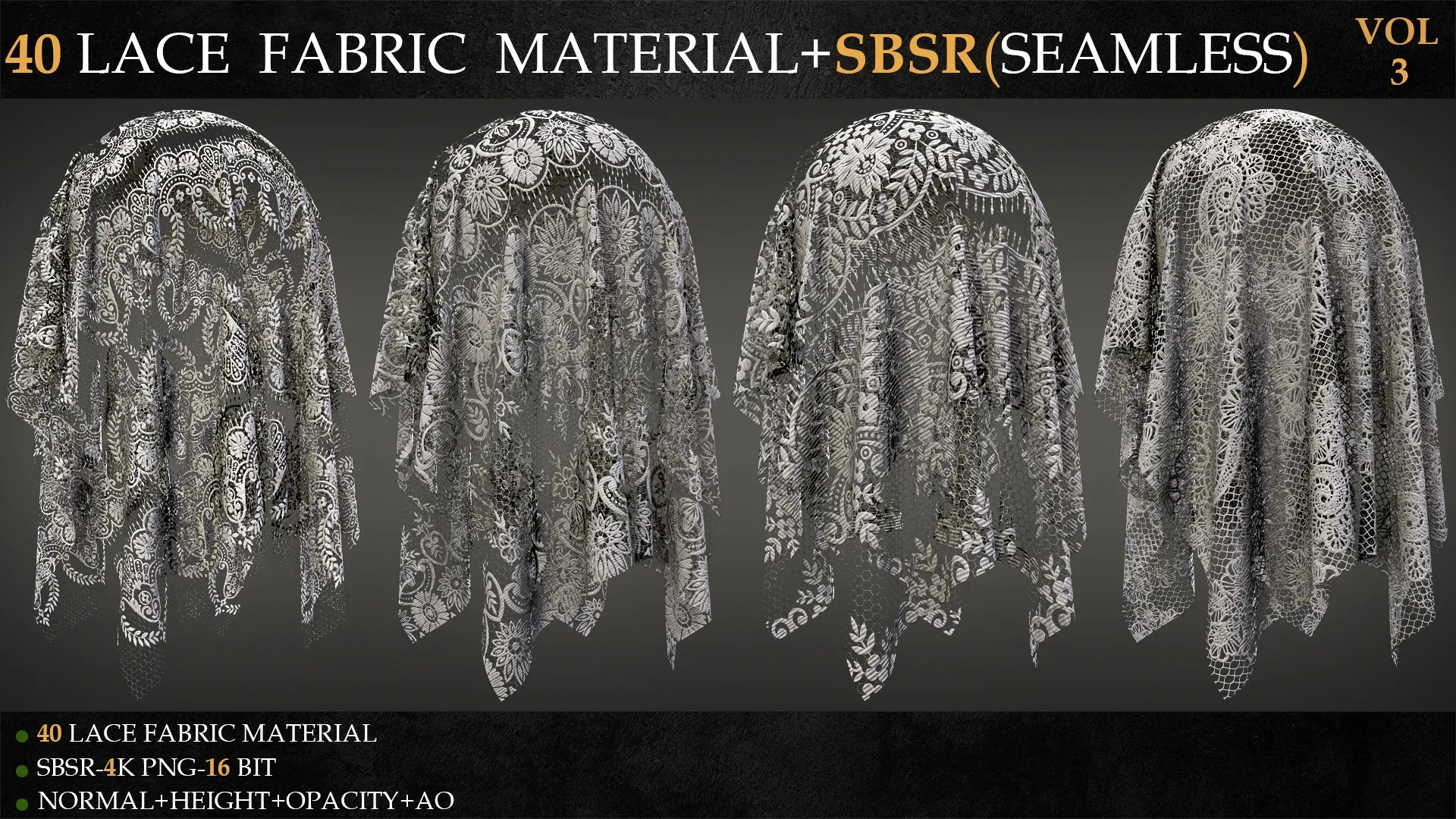 40 LACE FABRIC MATERIAL+SBSR(SEAMLESS)-VOL 3