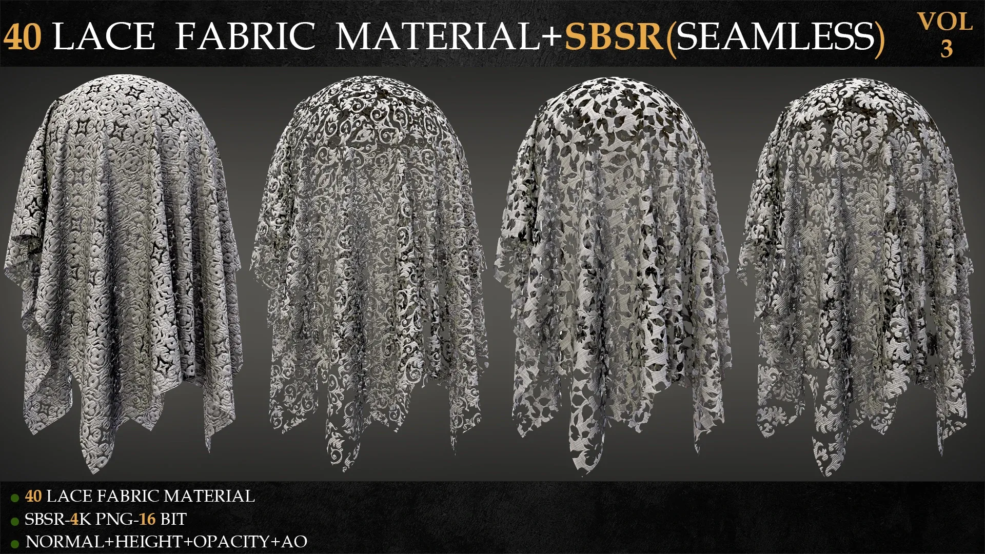 40 LACE FABRIC MATERIAL+SBSR(SEAMLESS)-VOL 3