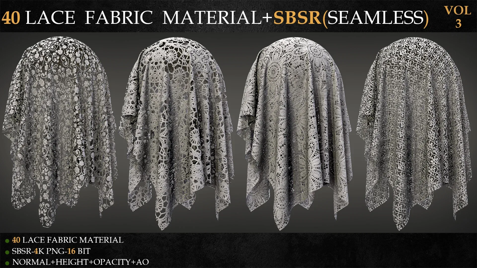 40 LACE FABRIC MATERIAL+SBSR(SEAMLESS)-VOL 3