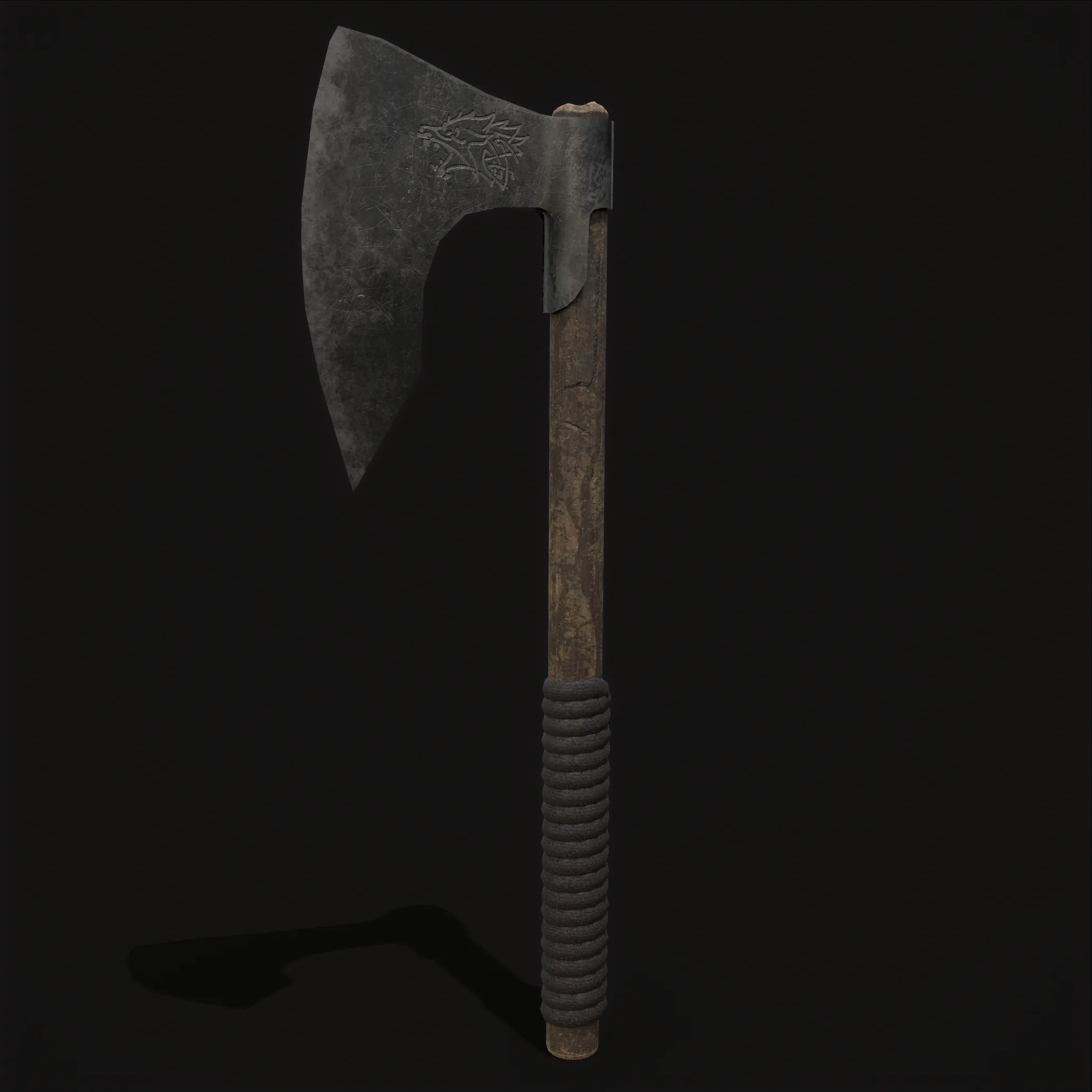 Bearded Viking War Axe