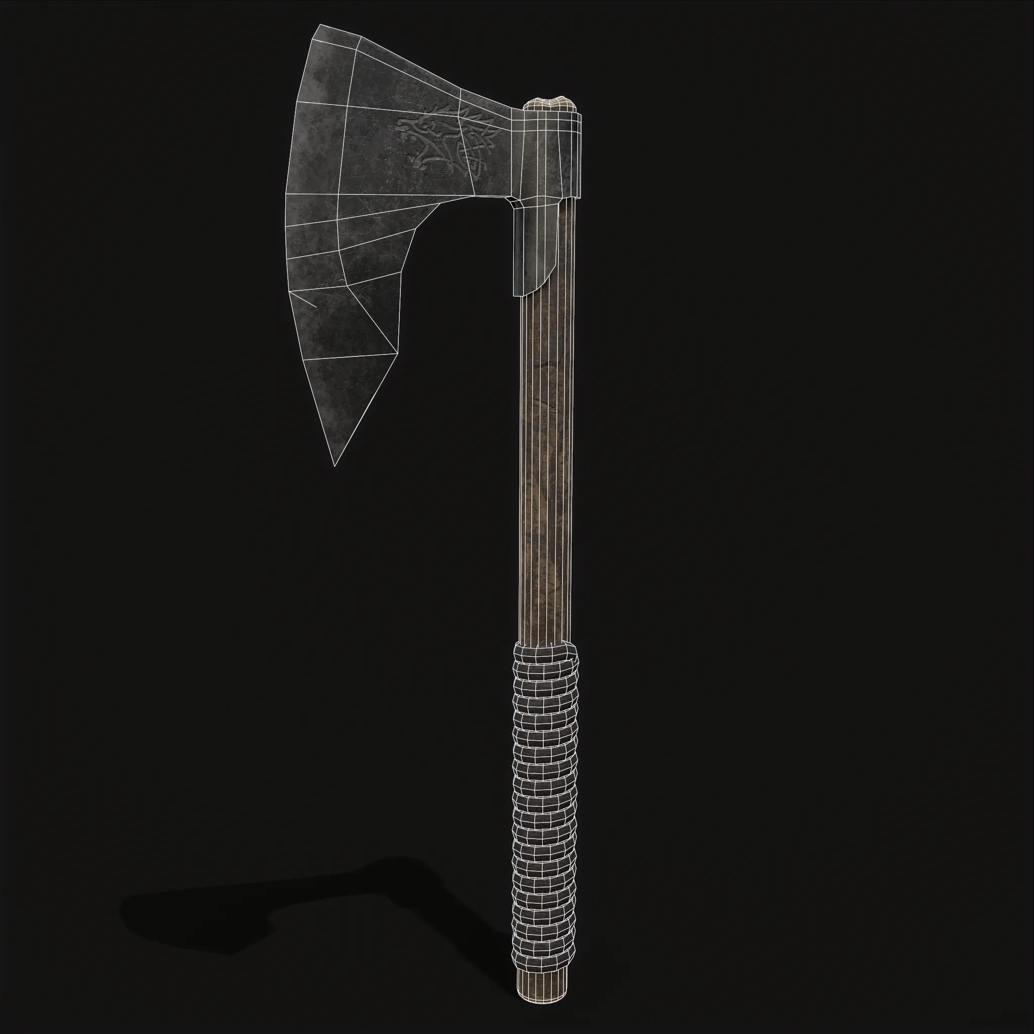 Bearded Viking War Axe