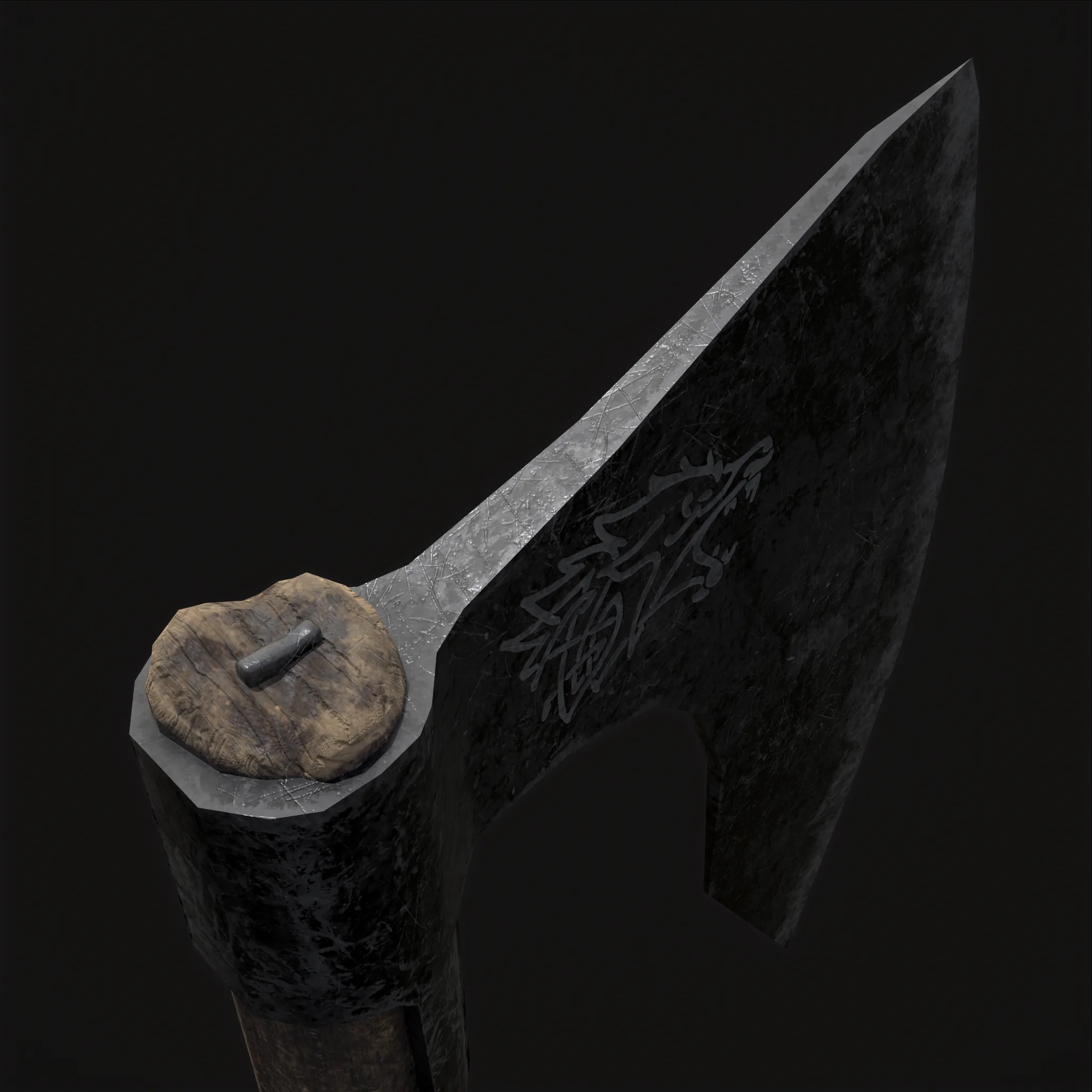 Bearded Viking War Axe